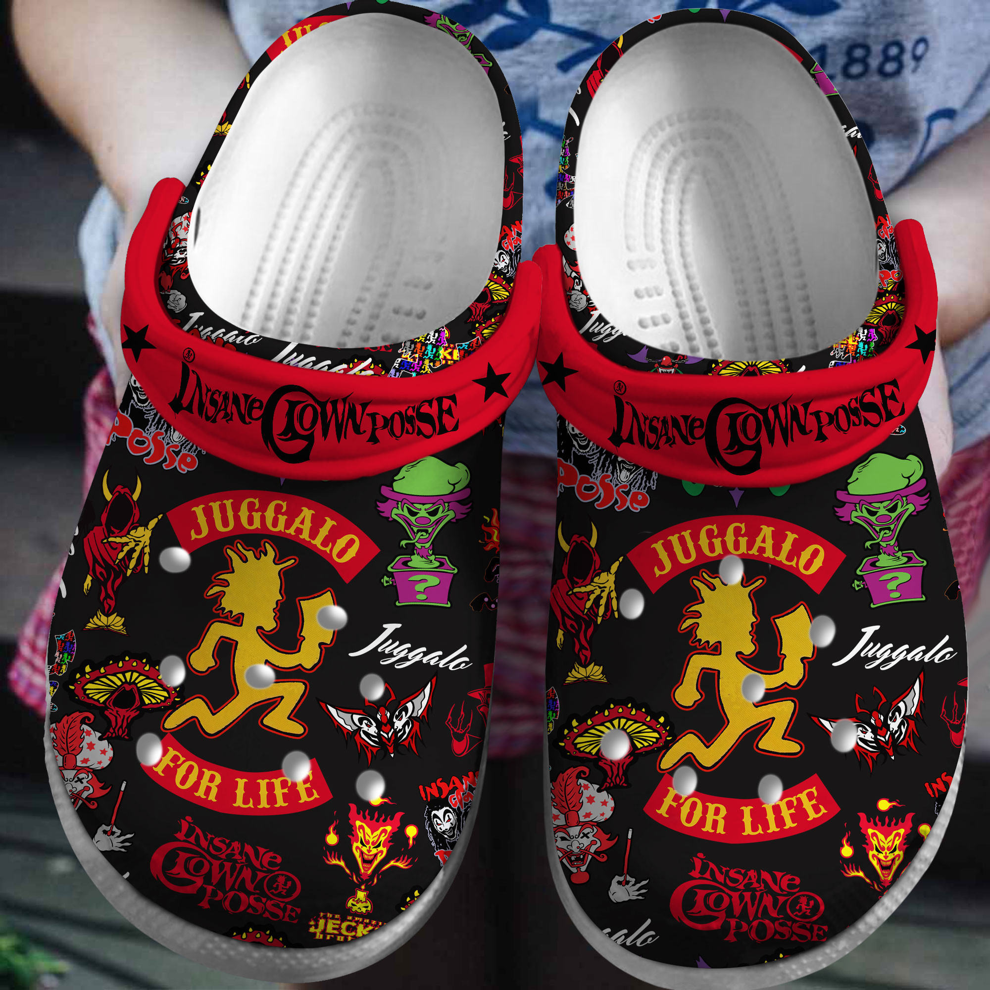 Insane Clown Posse Music Crocs Crocband Clogs Shoes