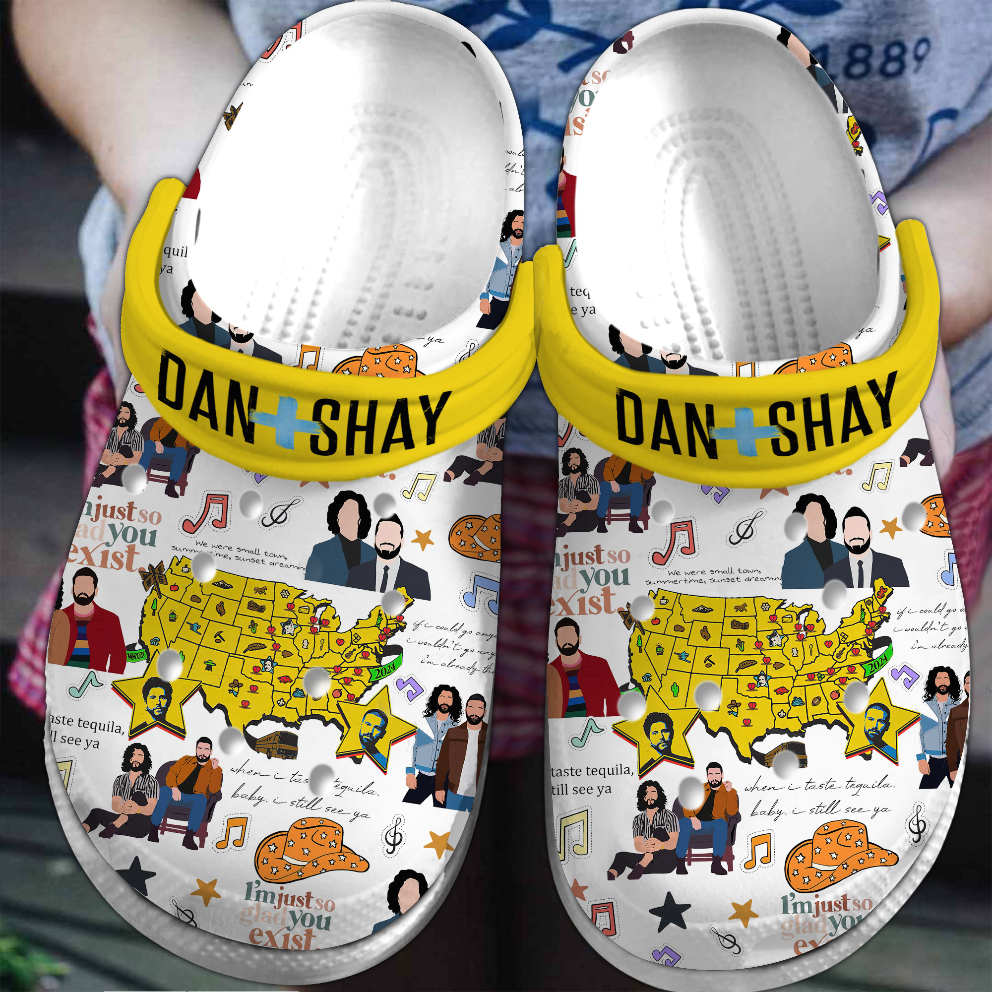 Dan And Shay Music Crocs Crocband Clogs Shoes