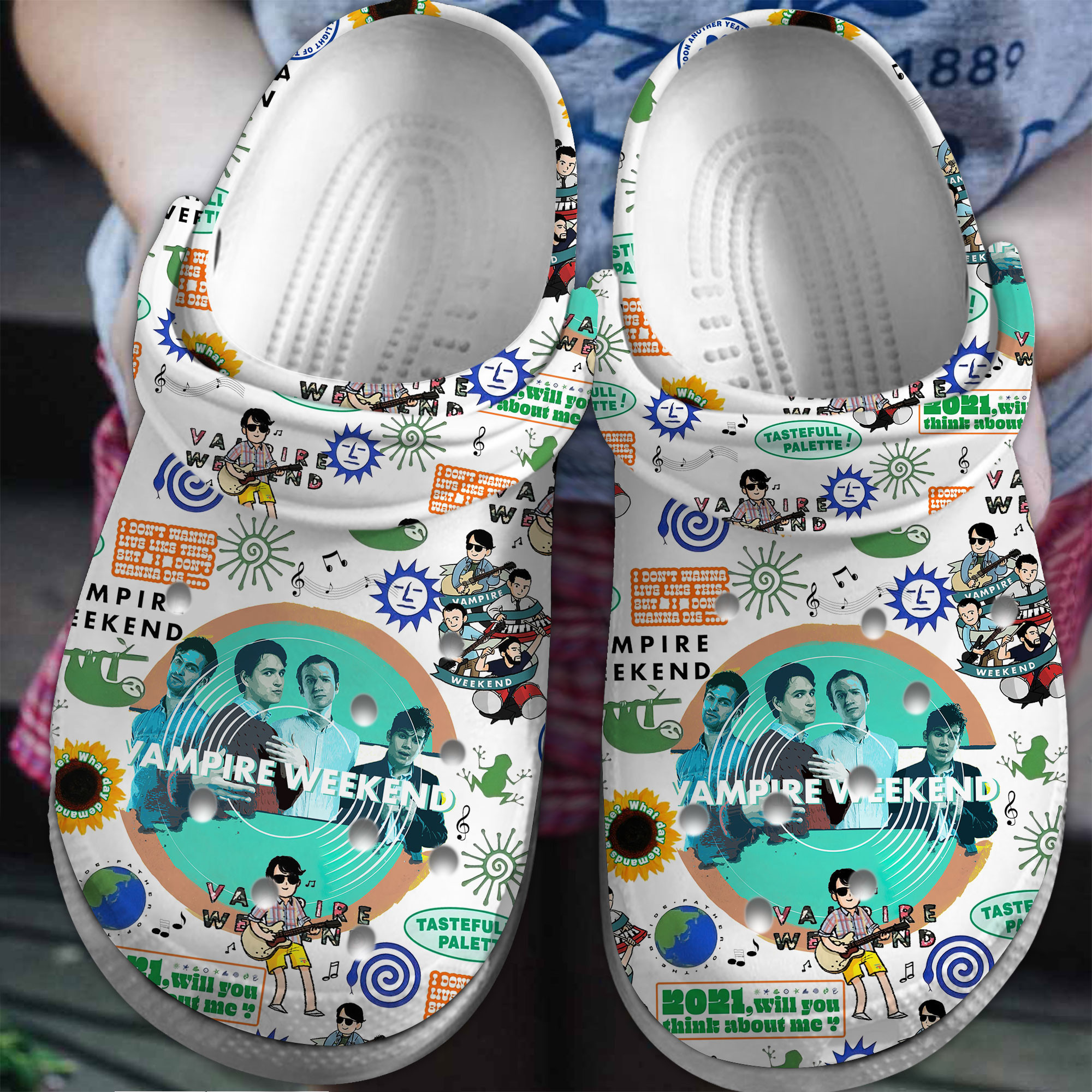 Vampire Weekend Music Crocs Crocband Clogs Shoes