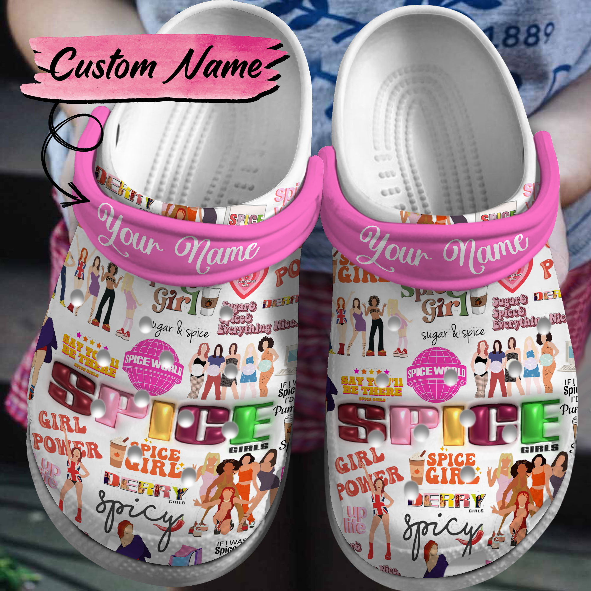 Spice Girls Music Crocs Crocband Clogs Shoes