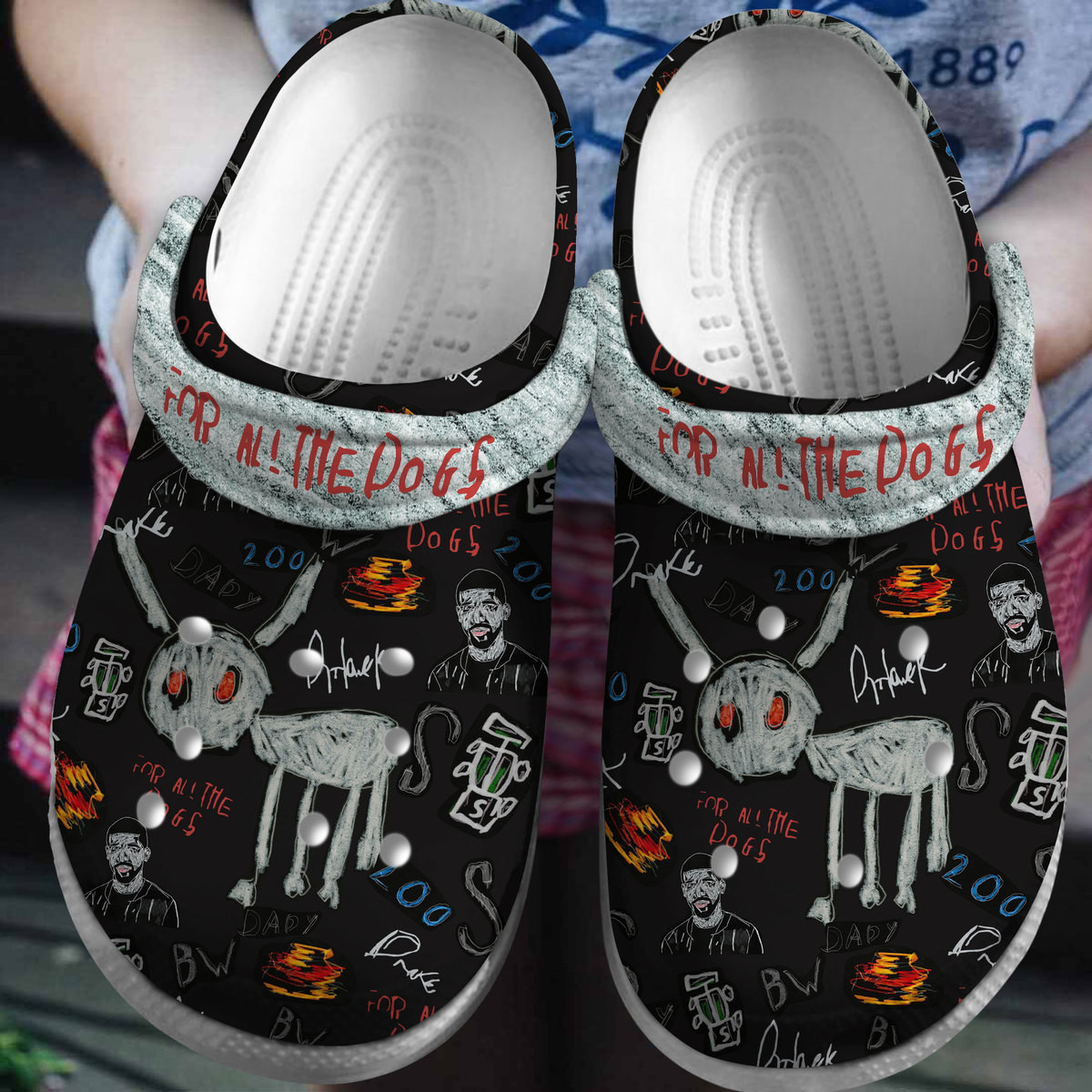 Drake For All The Dogs Music Crocs Crocband Clogs Shoes