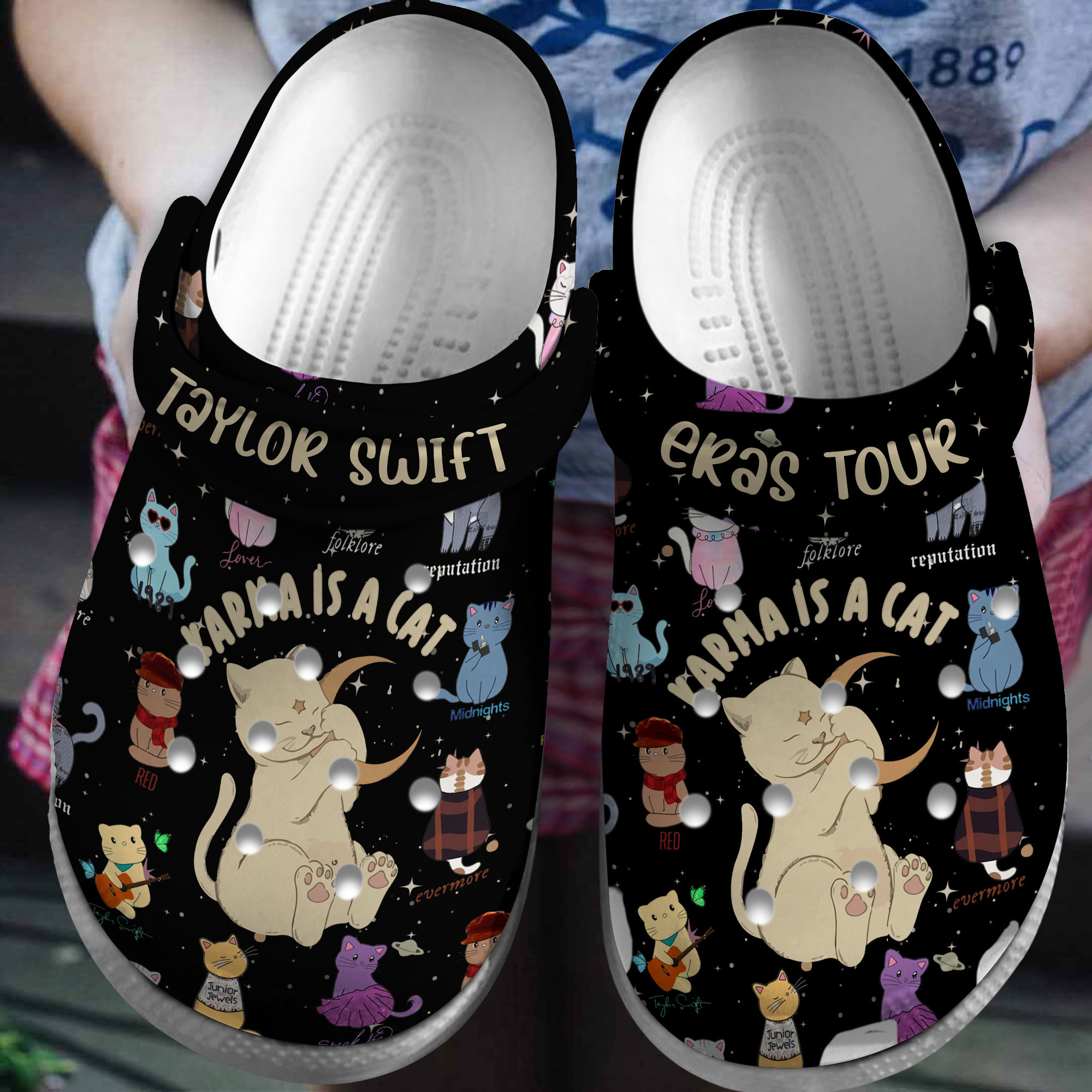 Taylor Swift Karma Music Crocs Crocband Clogs Shoes