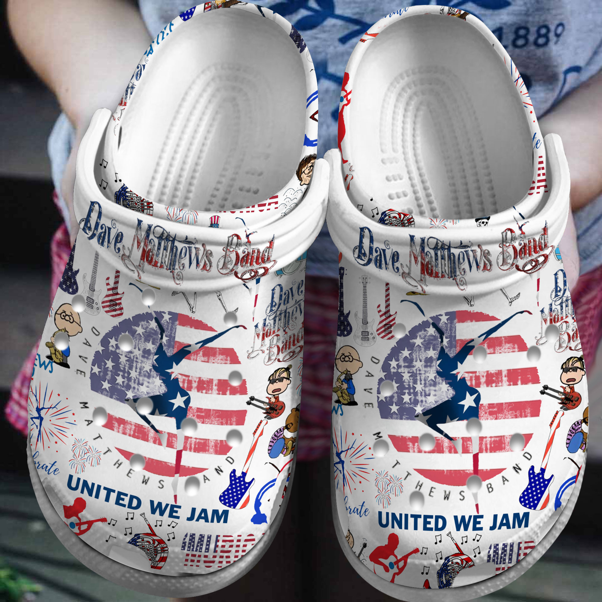 Dave Matthews Band Music Crocs Clogs Shoes