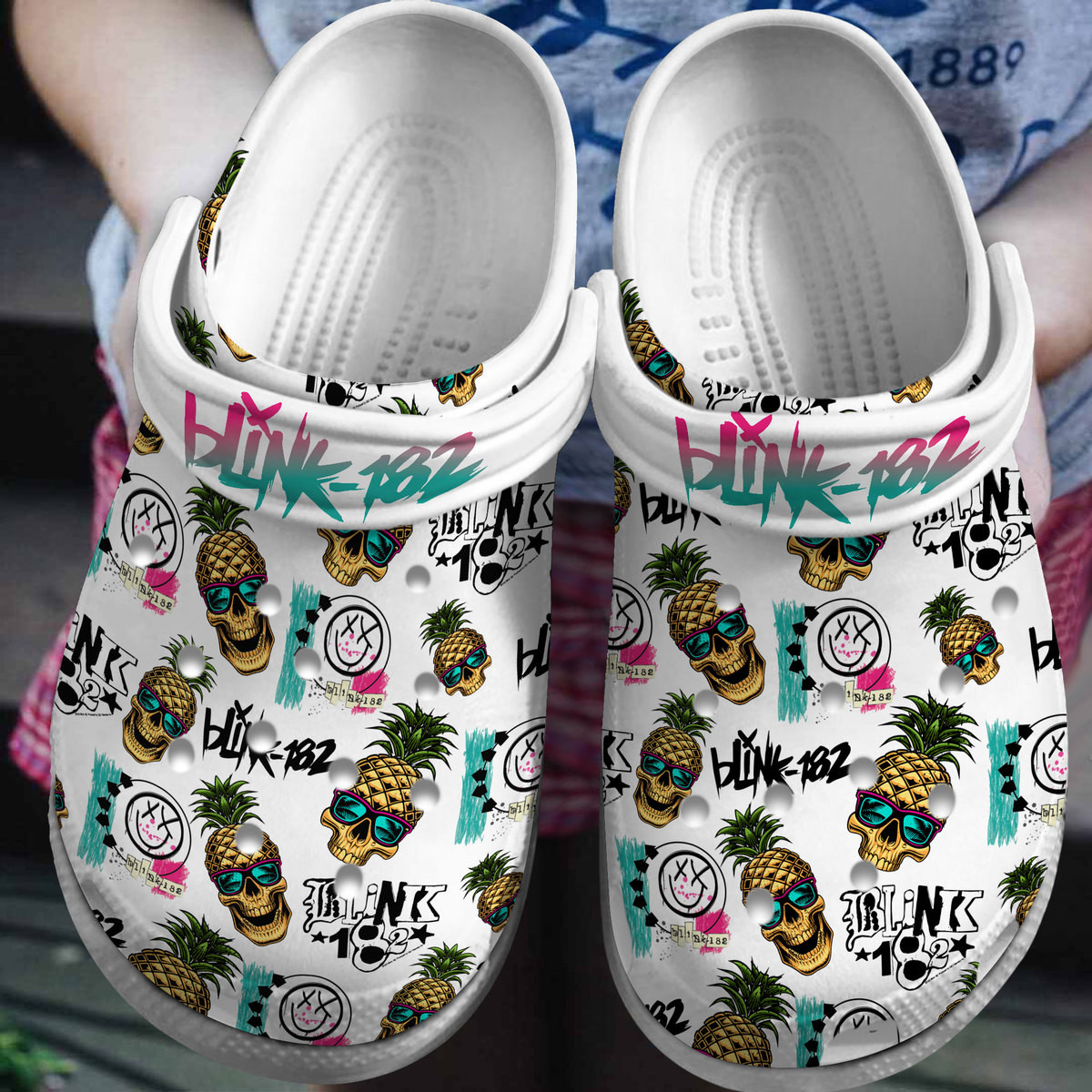 Blink-182 Music Band Crocs Crocband Clogs