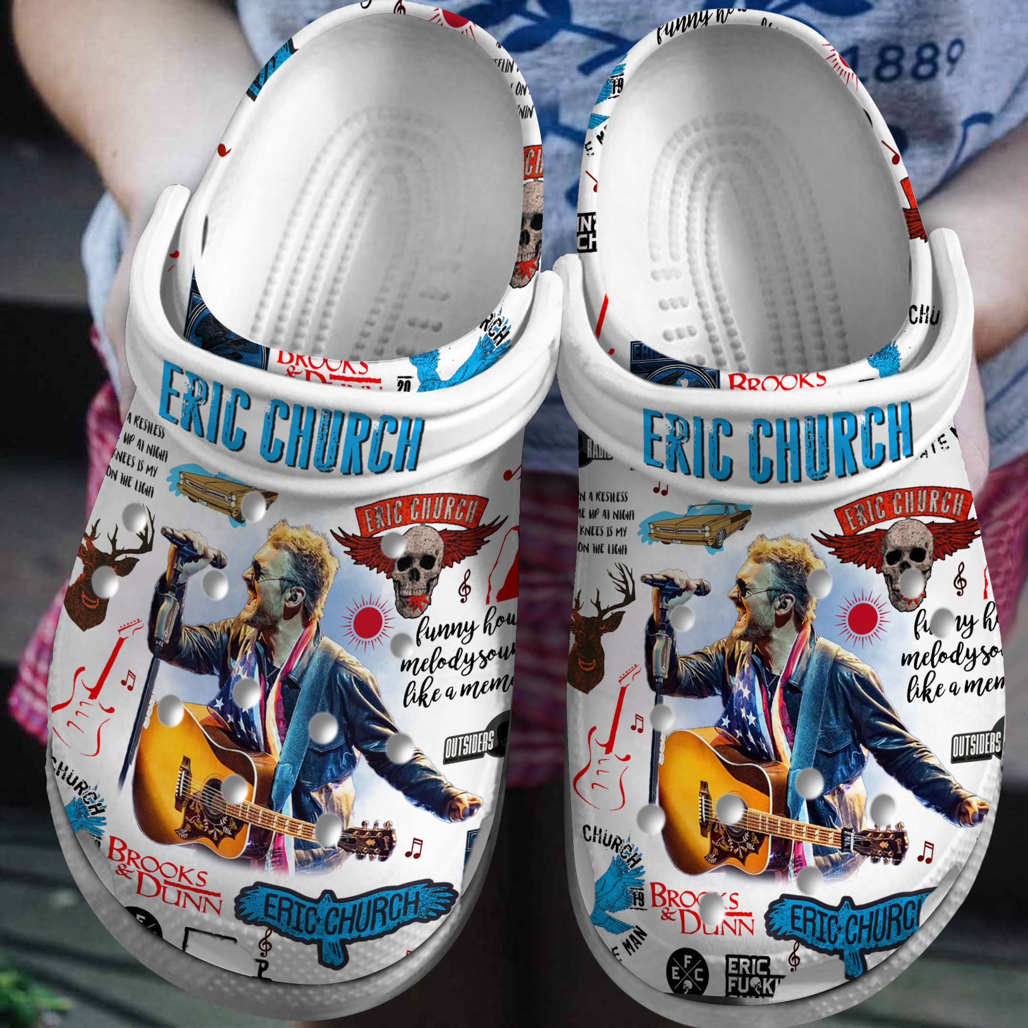 Eric Church  Crocs Crocband Clogs Shoes