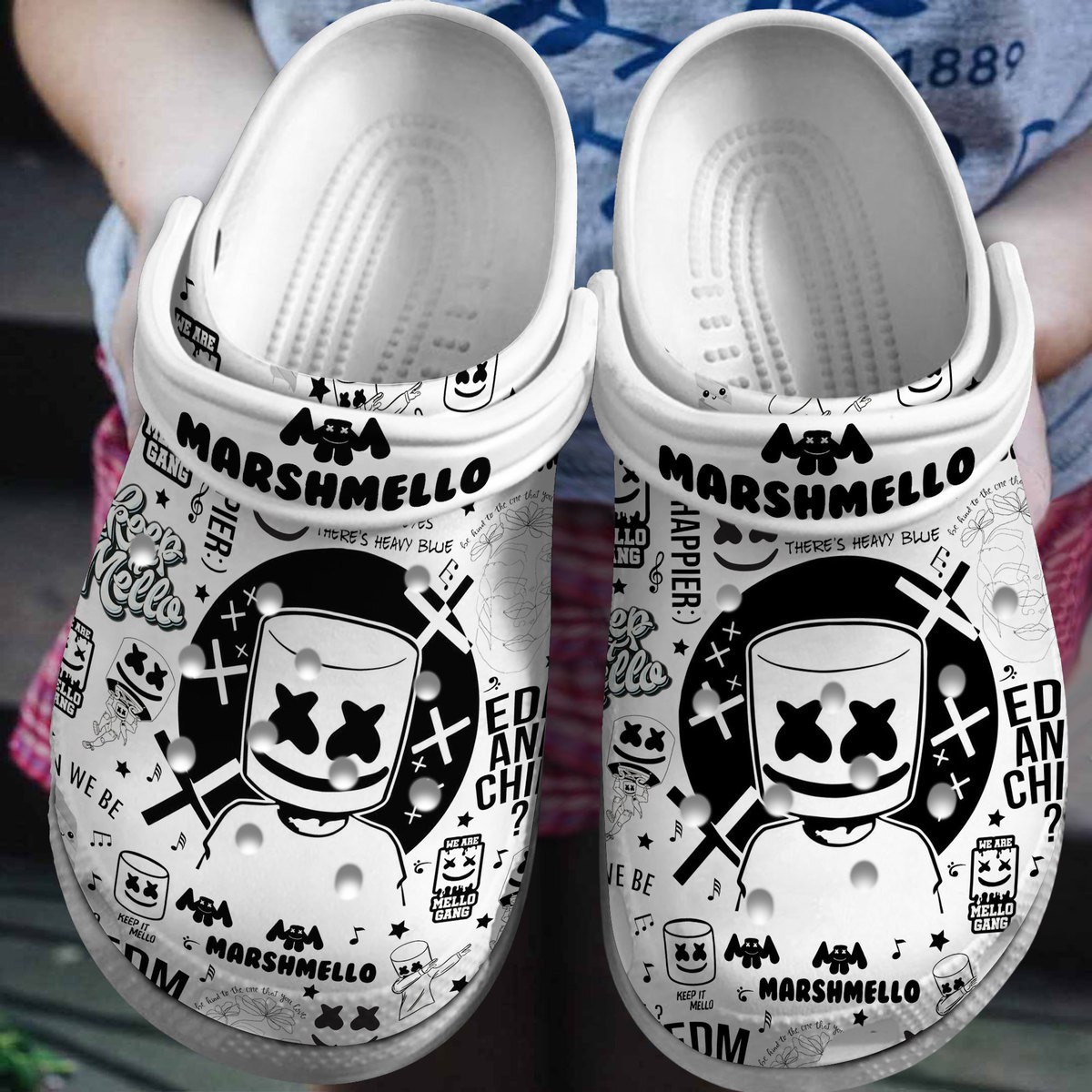 Marshmello  Crocs Crocband Clogs Shoes