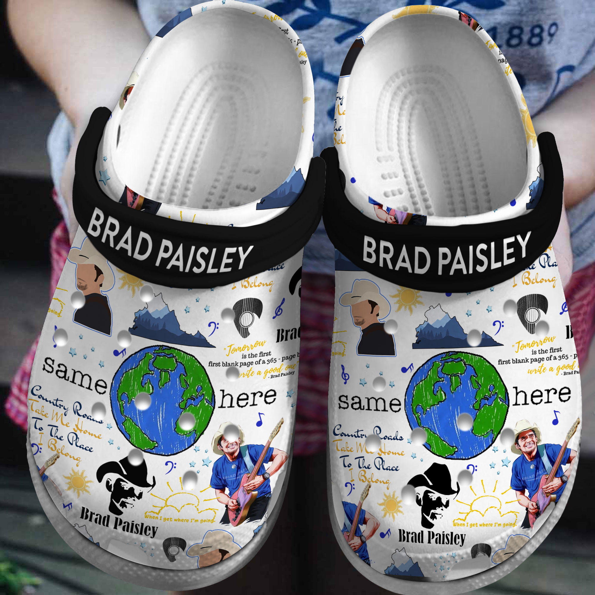 Brad Paisley  Crocs Crocband Clogs Shoes