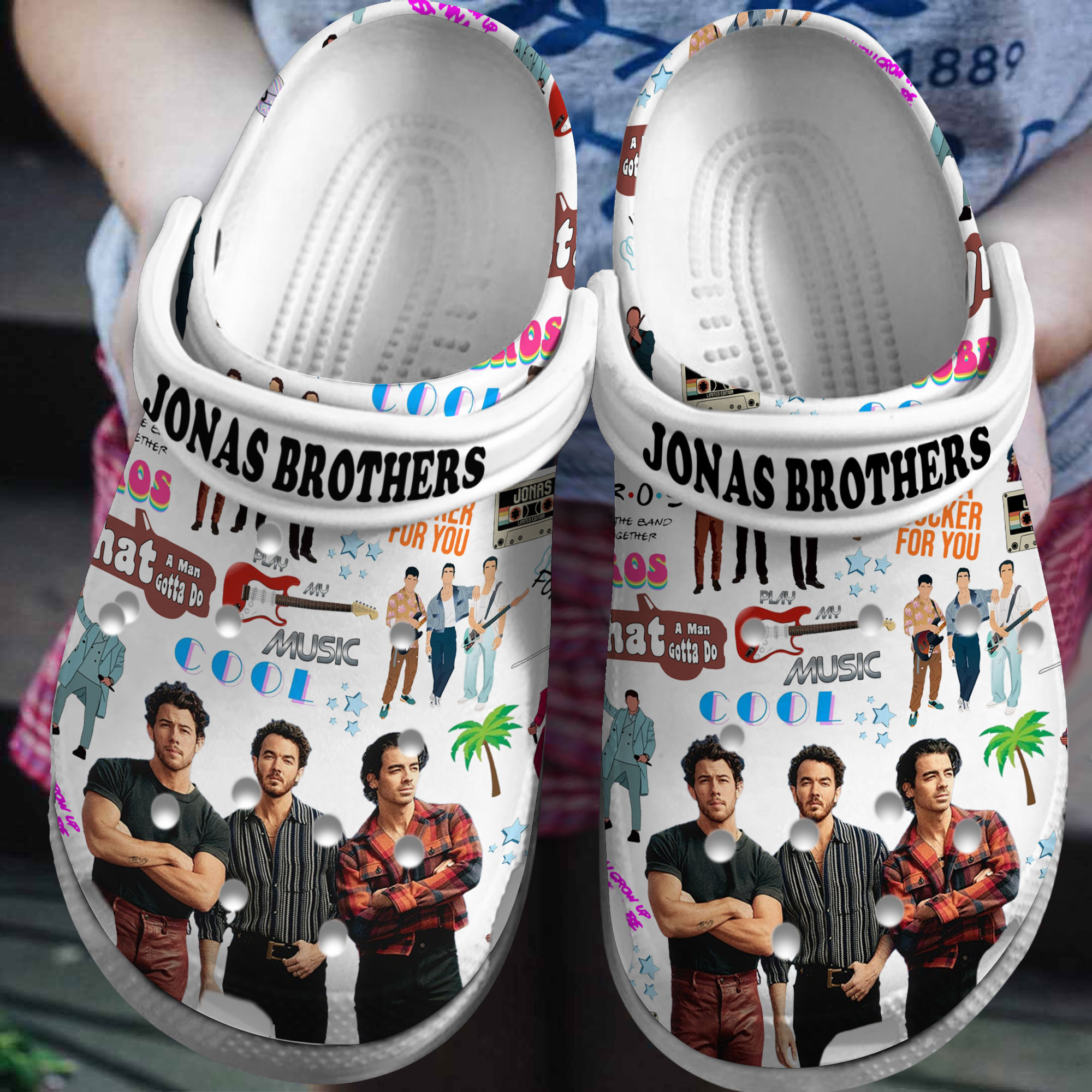 Jonas Brothers  Crocs Crocband Clogs Shoes