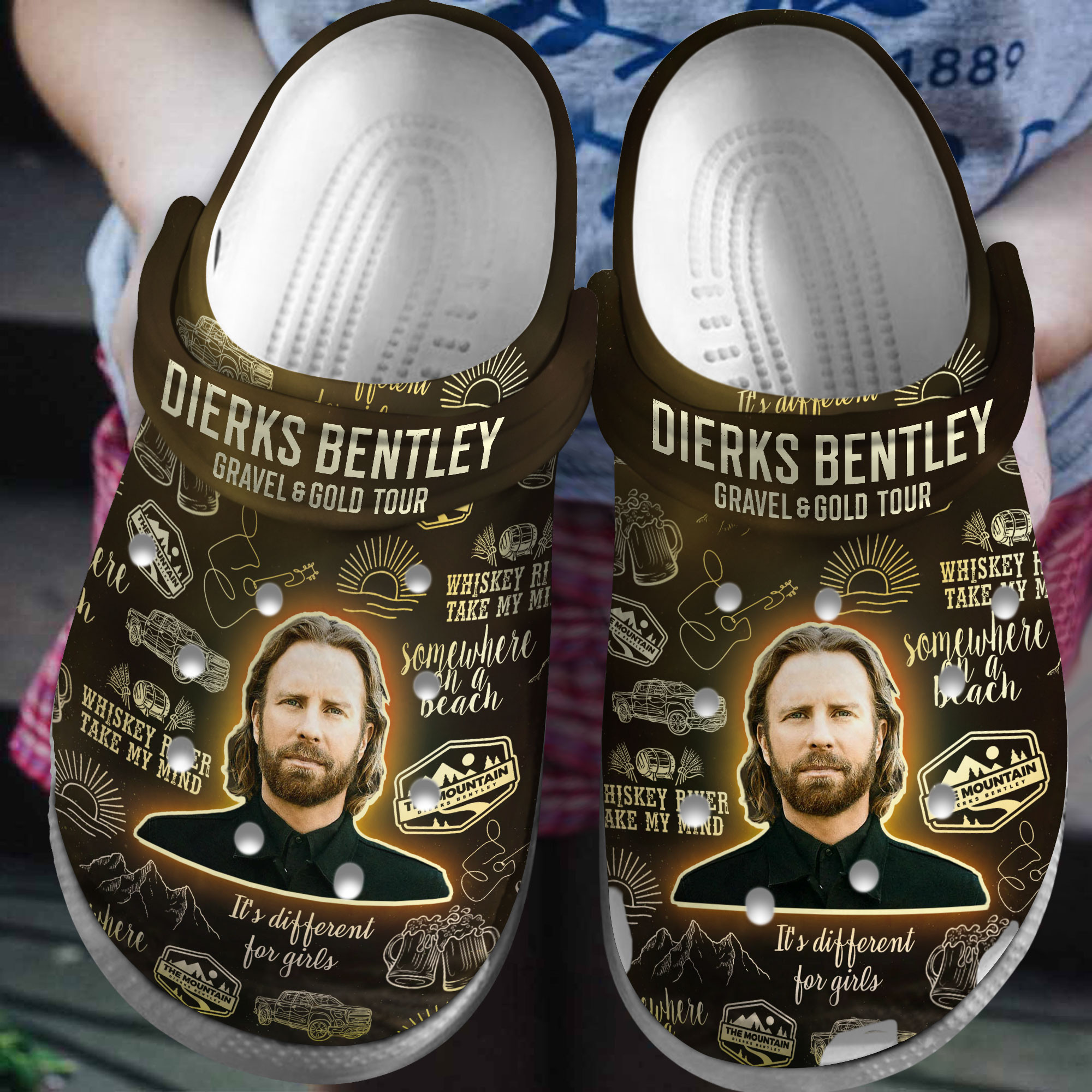 Dierks Bentley  Crocs Crocband Clogs Shoes