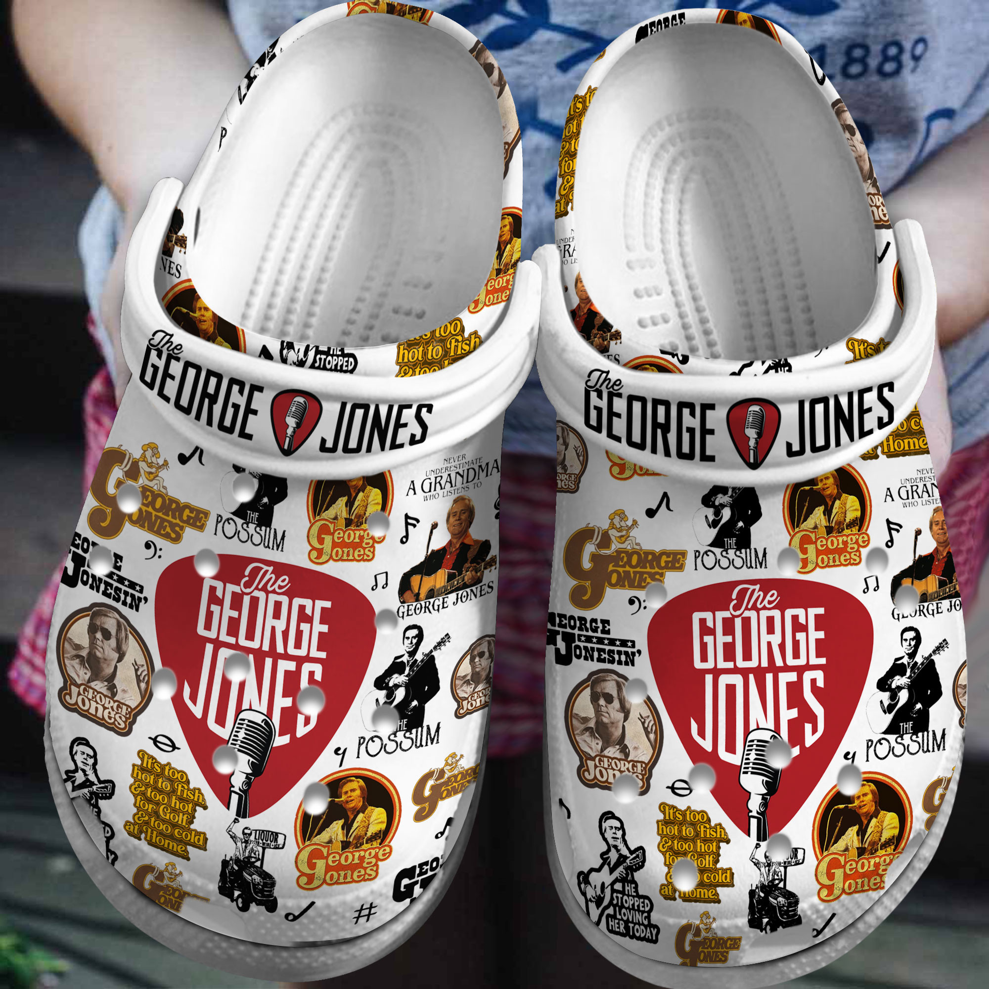 George Jones  Crocs Crocband Clogs Shoes