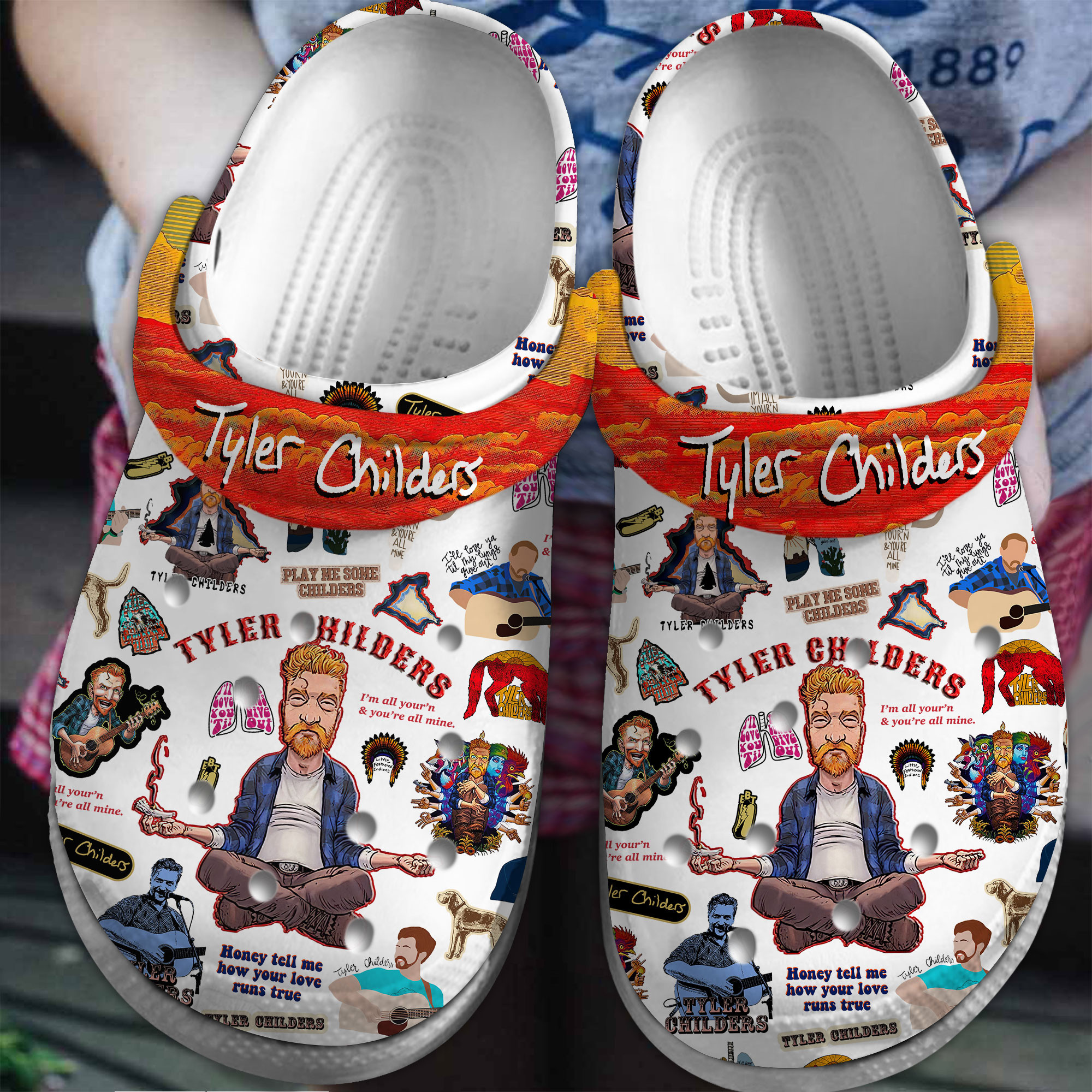 Tyler Childers  Crocs Crocband Clogs Shoes