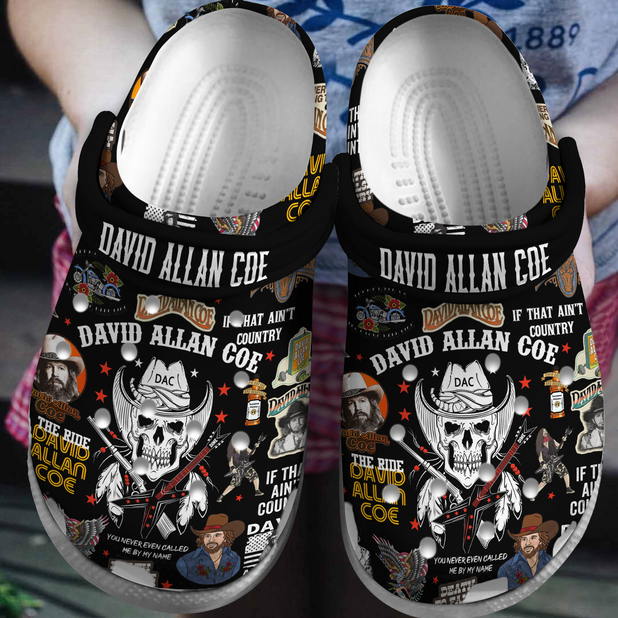David Allan Coe  Crocs Crocband Clogs Shoes Gift For Fans