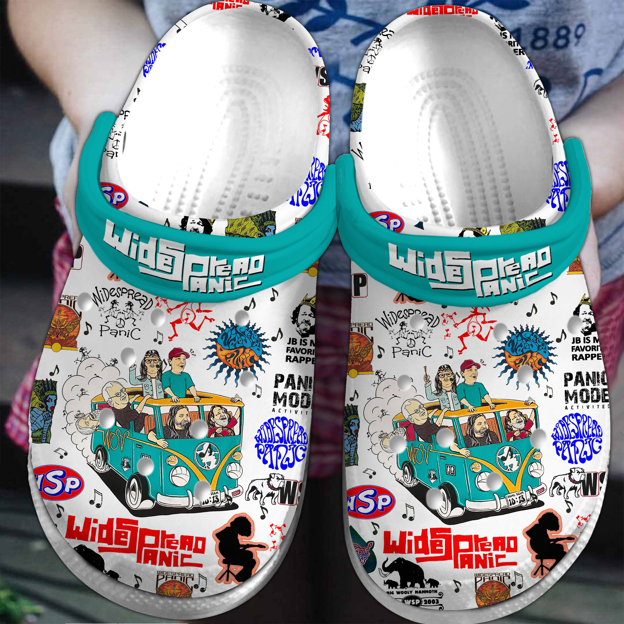 Widespread Panic Music Crocs Crocband Clogs Shoes