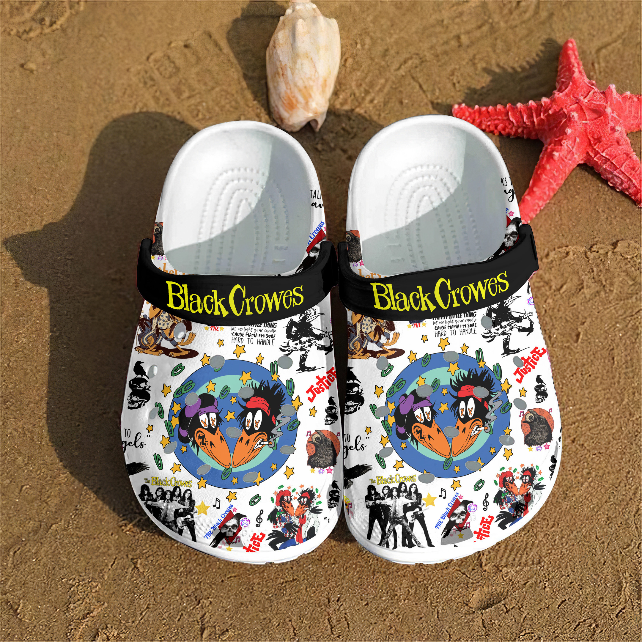 The Black Crowes  Crocs Crocband Clogs Shoes Gift For Fans