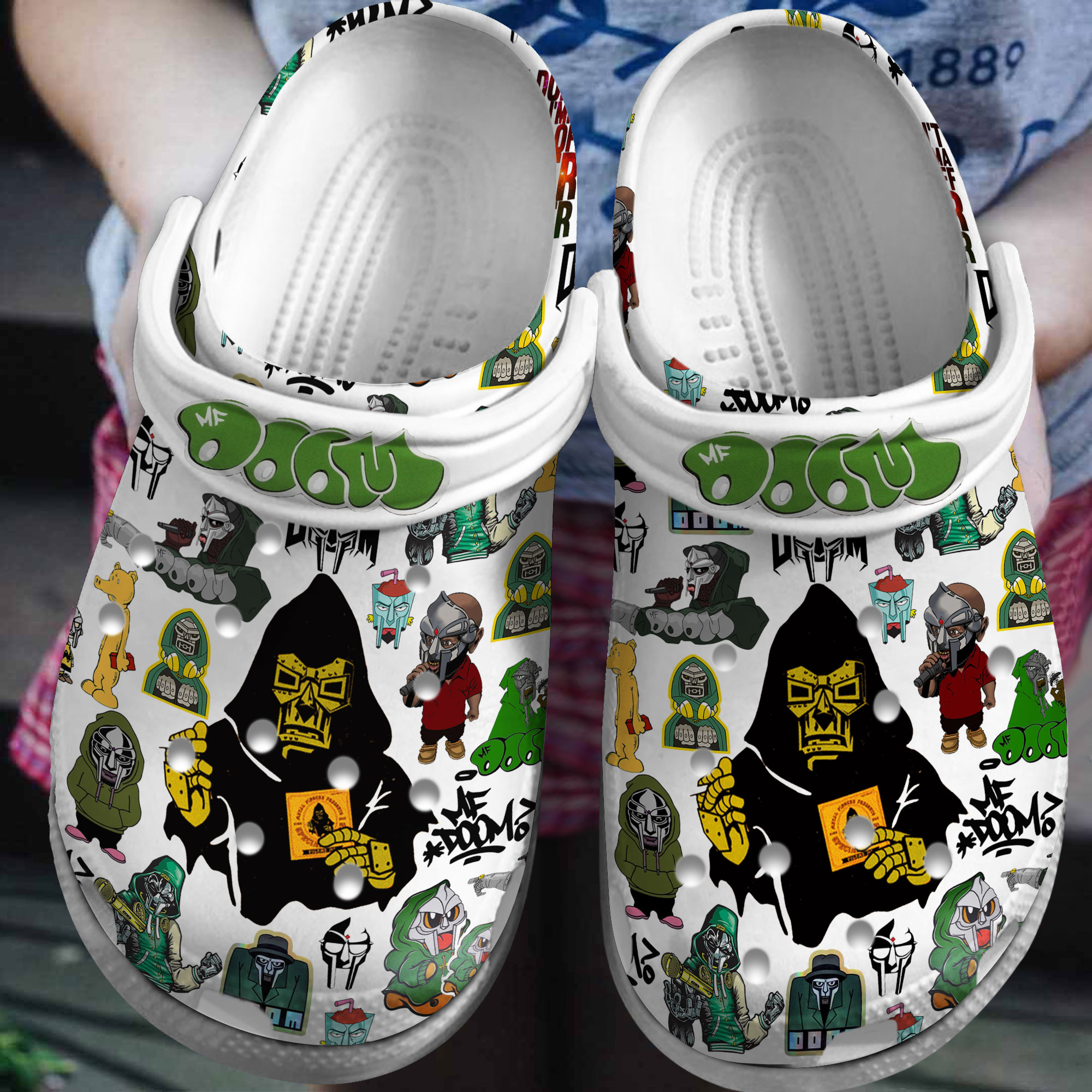 Mf Doom  Crocs Crocband Clogs Shoes Gift For Fans