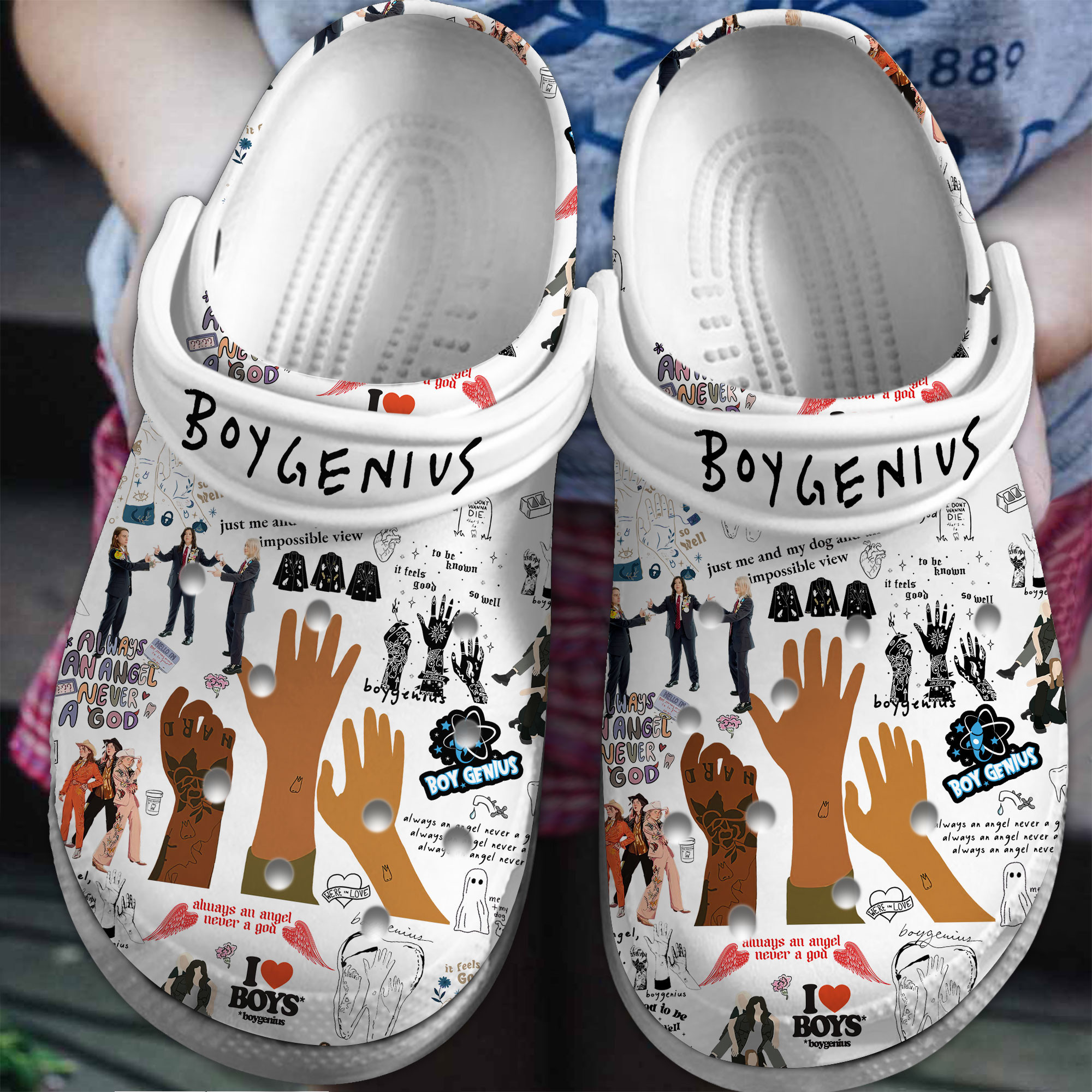 Boygenius Music Crocs Crocband Clogs Comfortable For Men Women And Kids