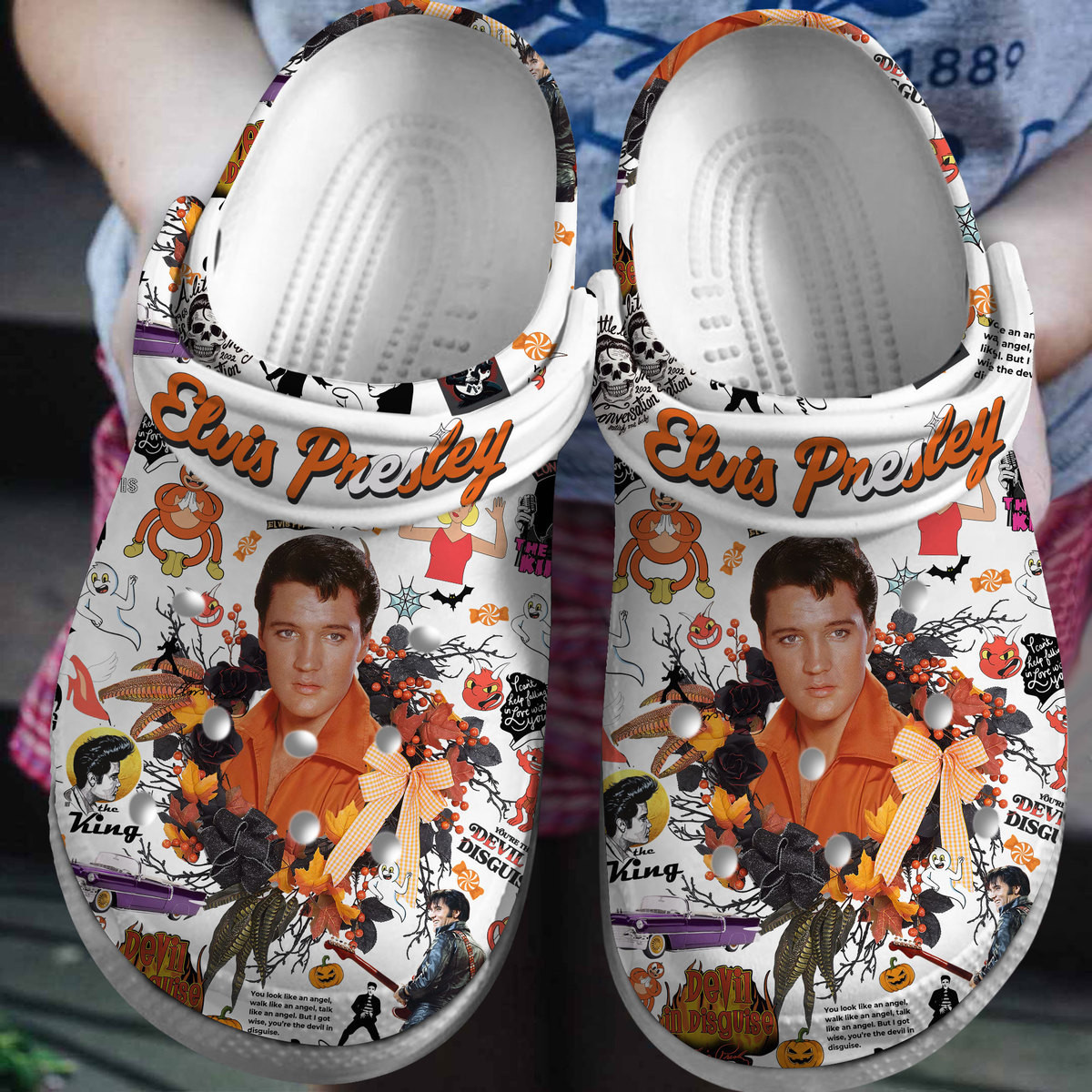 Elvis Presley Music Crocs Crocband Comfortable For Men Women And Kids