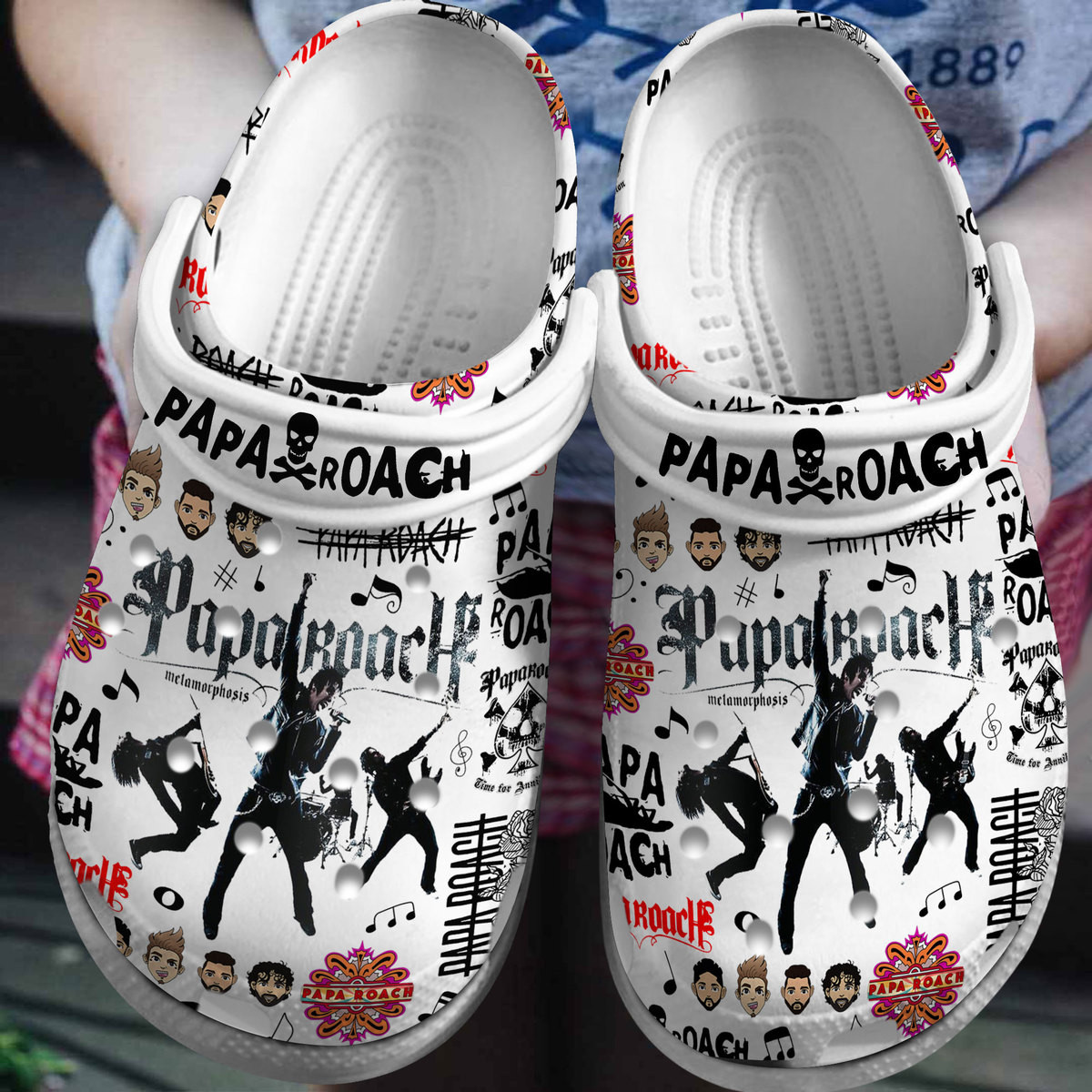 Papa Roach Rock Band Music Crocs Crocband Clogs Comfortable For Men Women And Kids