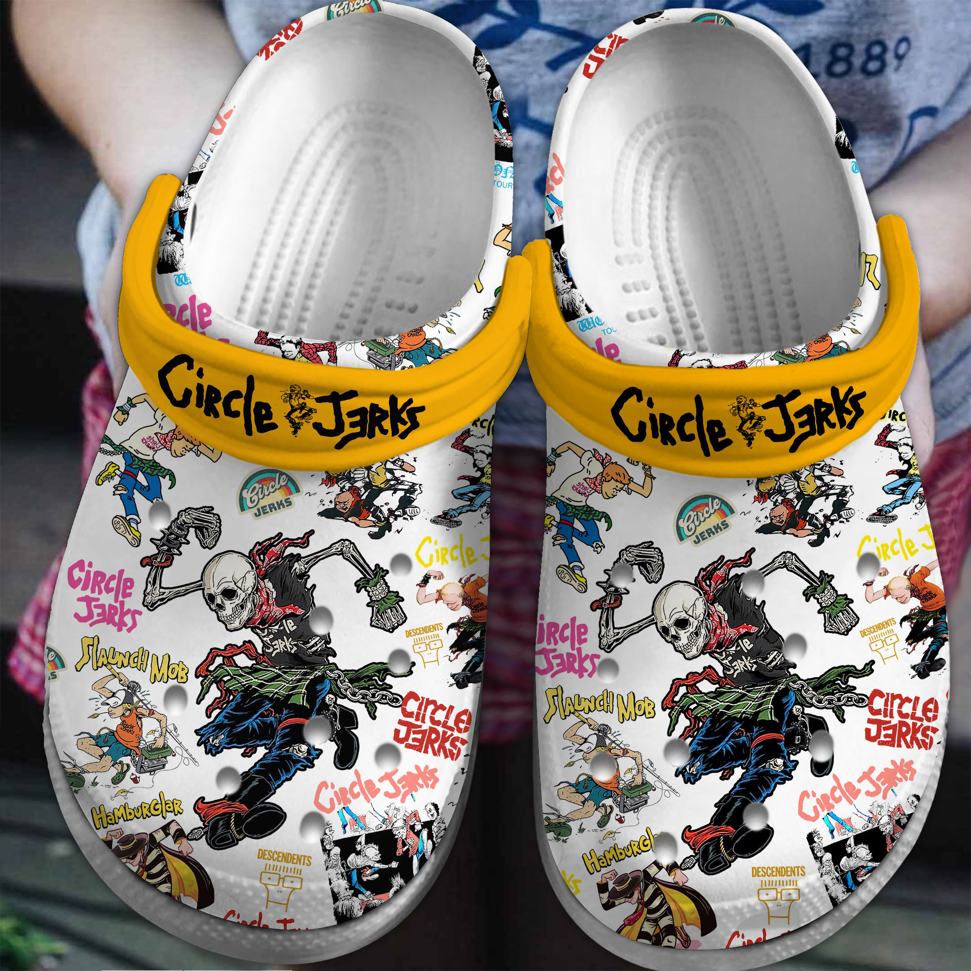 Circle Jerks Music Crocs Crocband Clogs Comfortable For Men Women And Kids