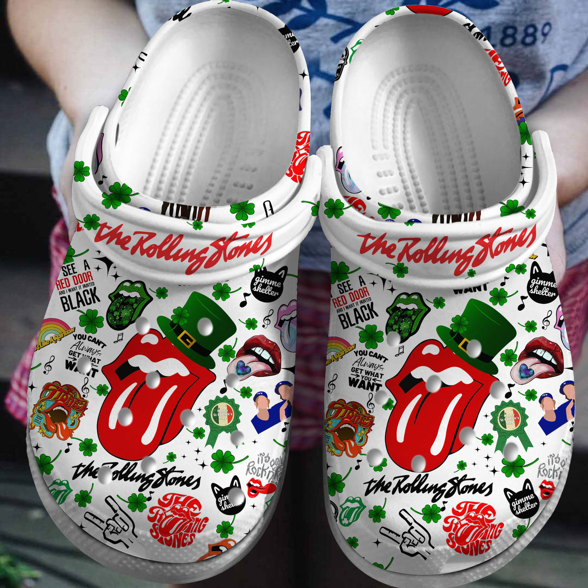 The Rolling Stones Music Crocs Crocband Shoes