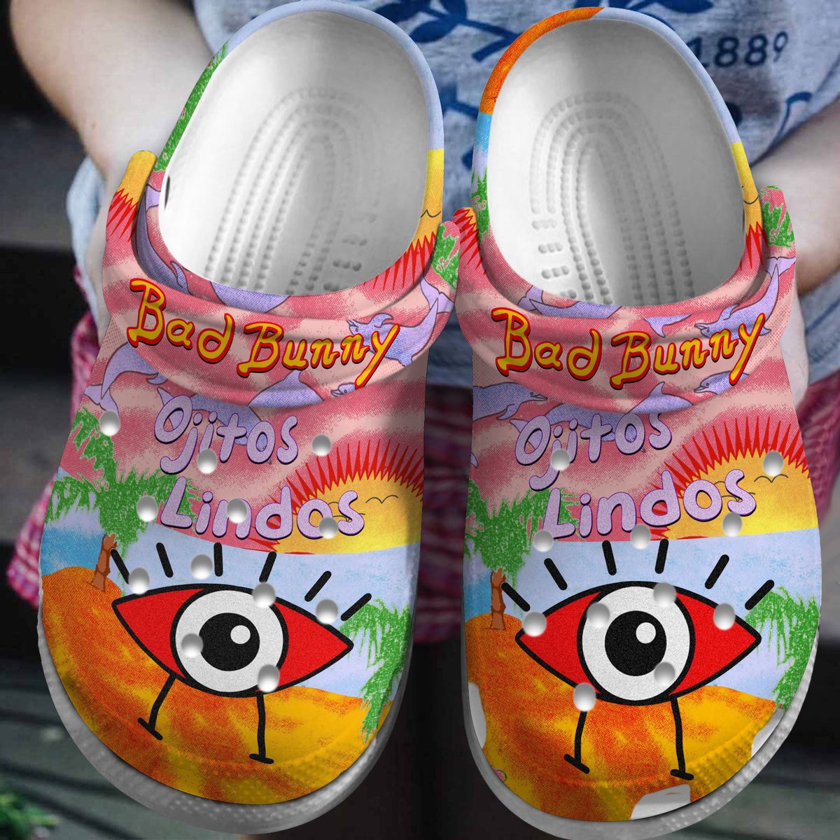 Bad Bunny Music Clogs Crocs Shoes