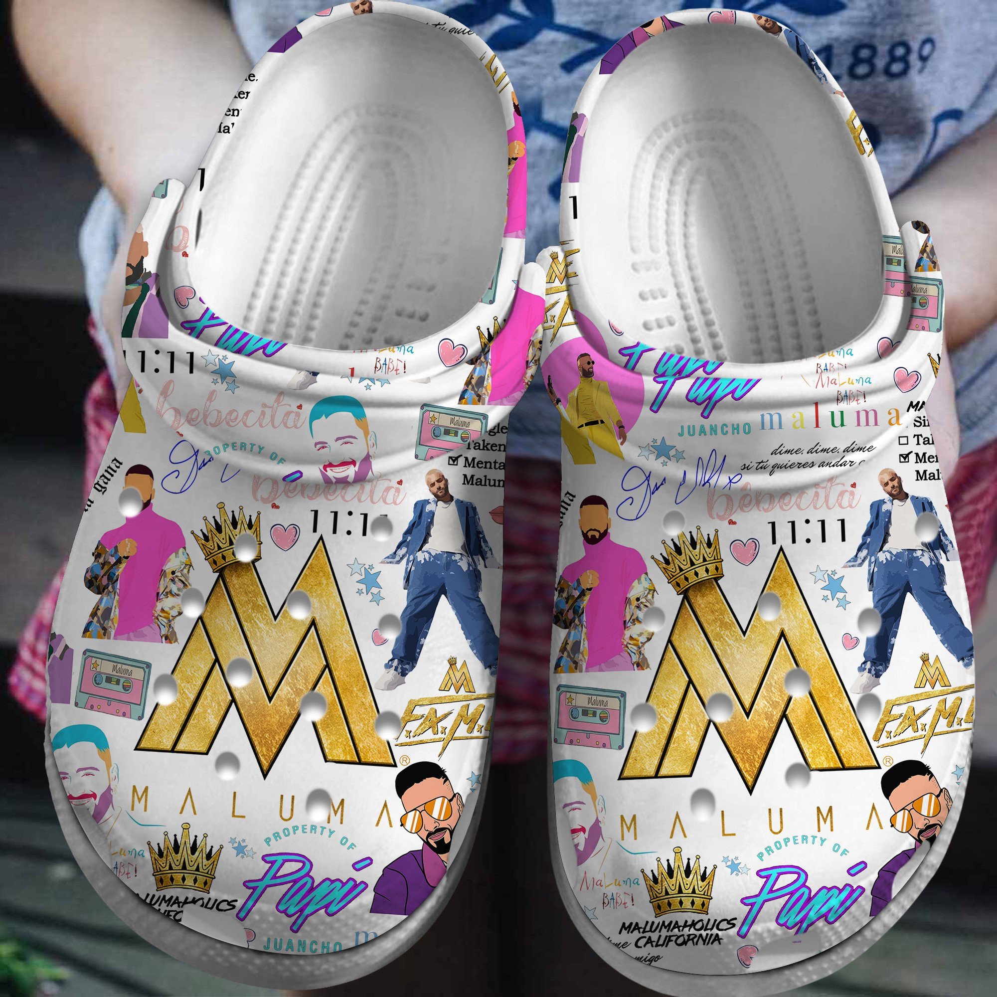 Maluma 11Pm Music Crocs Crocband Clogs Shoes