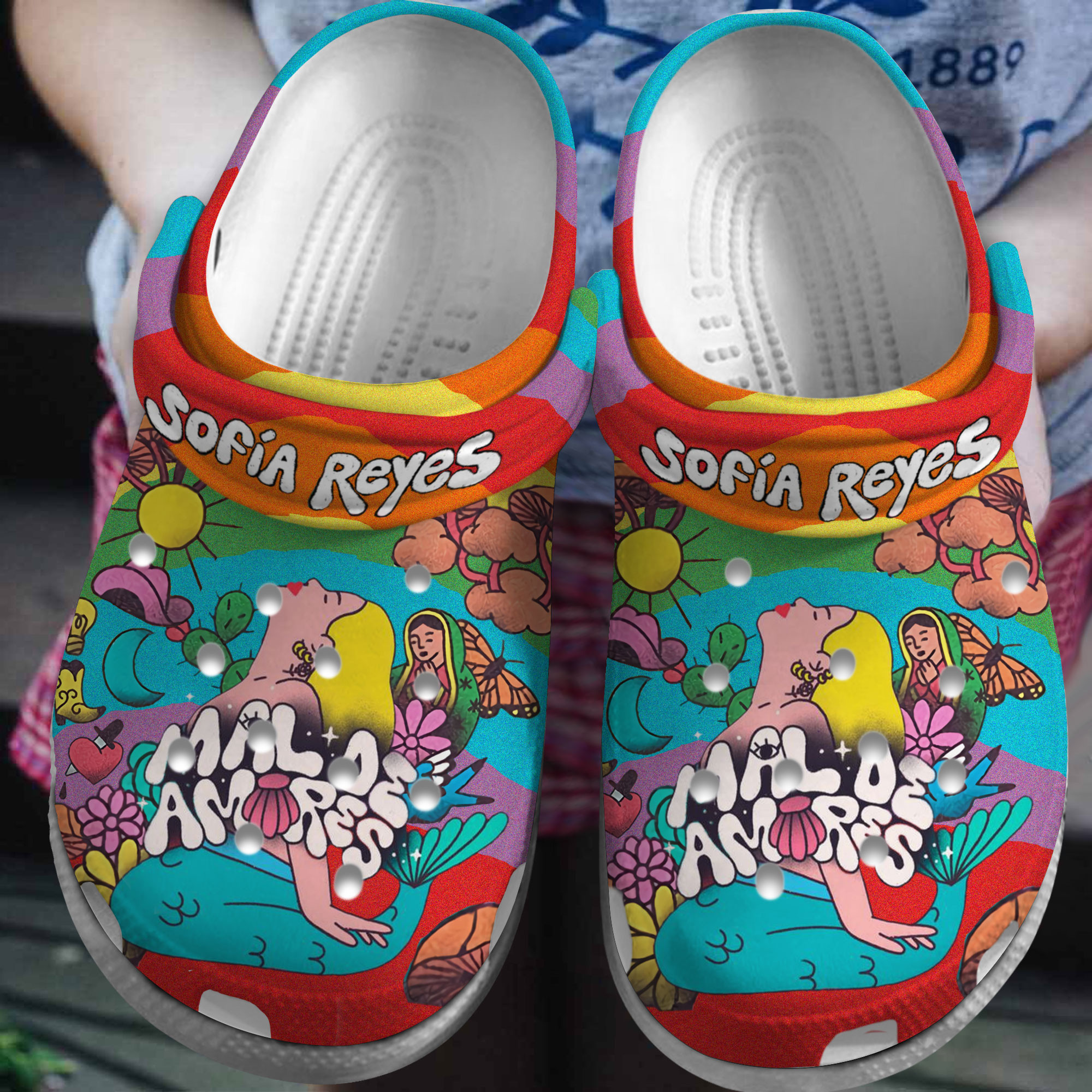 Sofia Reyes Music Crocs Crocband Clogs Shoes