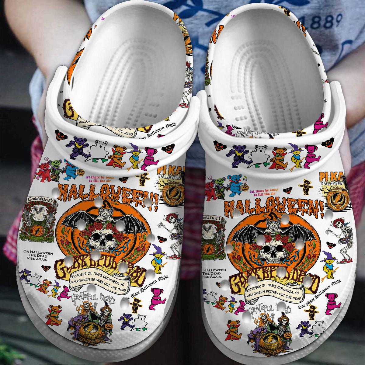 Grateful Dead Edition Crocs Comfortable For Men Women And Kids