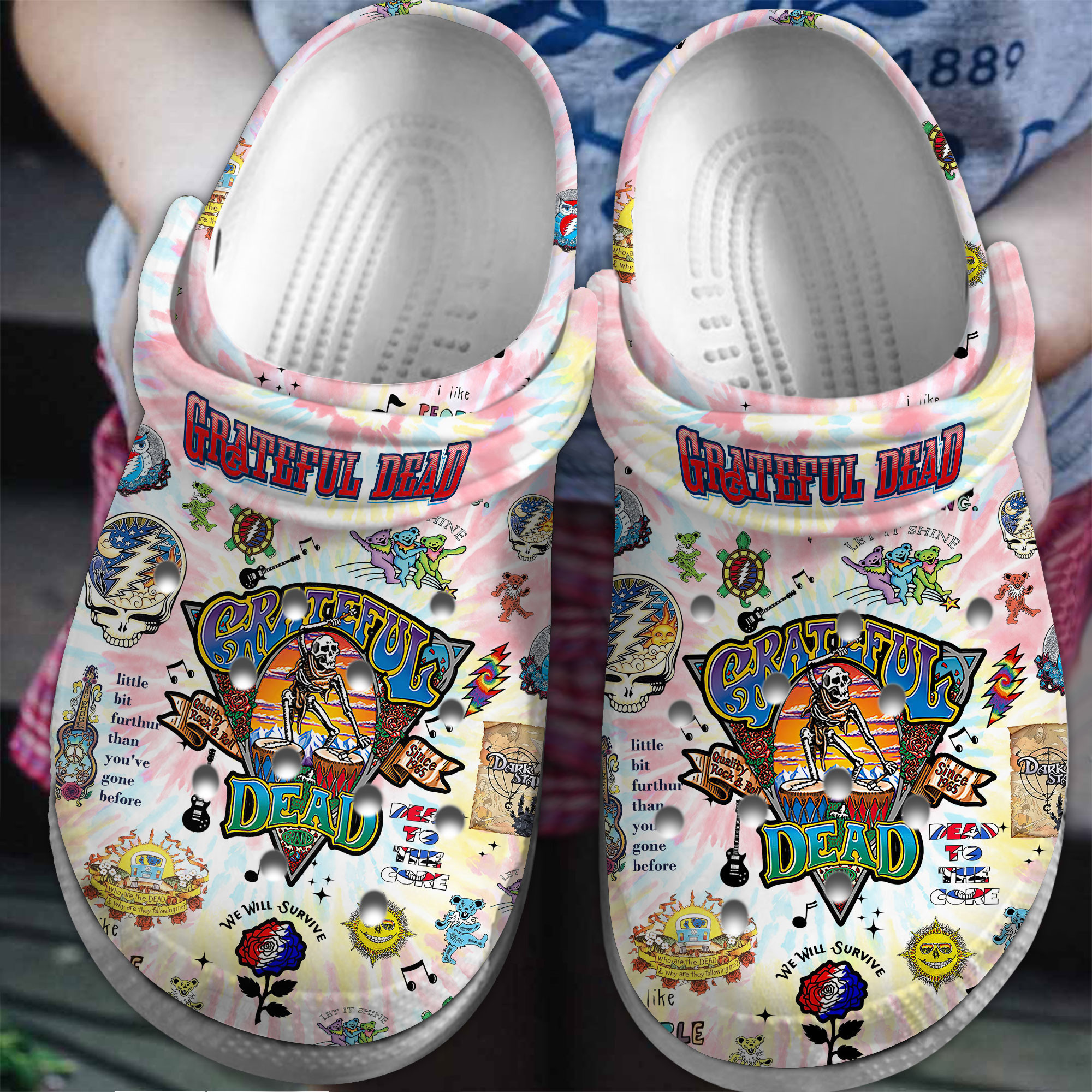Grateful Dead Music Crocs Crocband Clogs Special