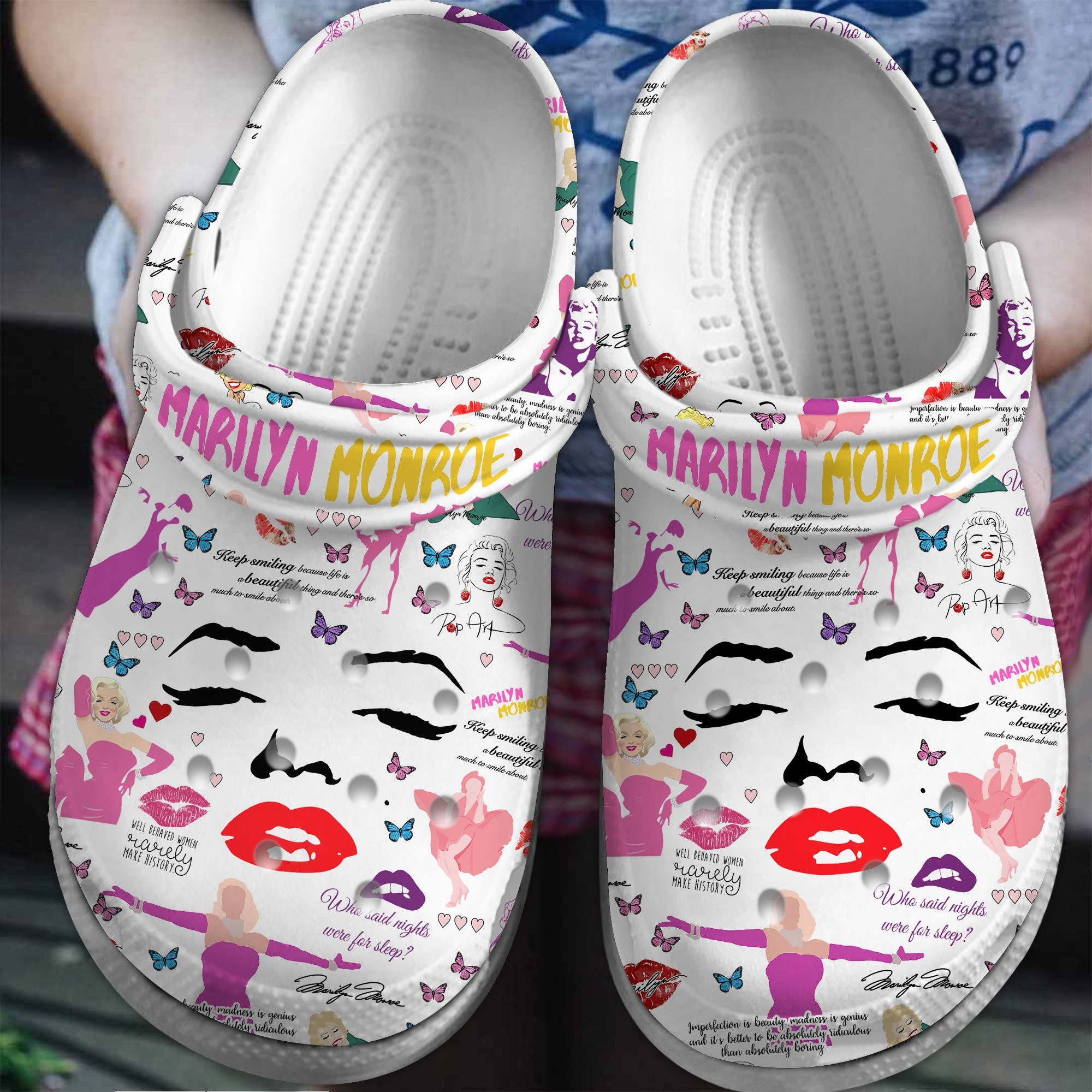 Marilyn Manson Music Crocs Crocband Clogs Shoes