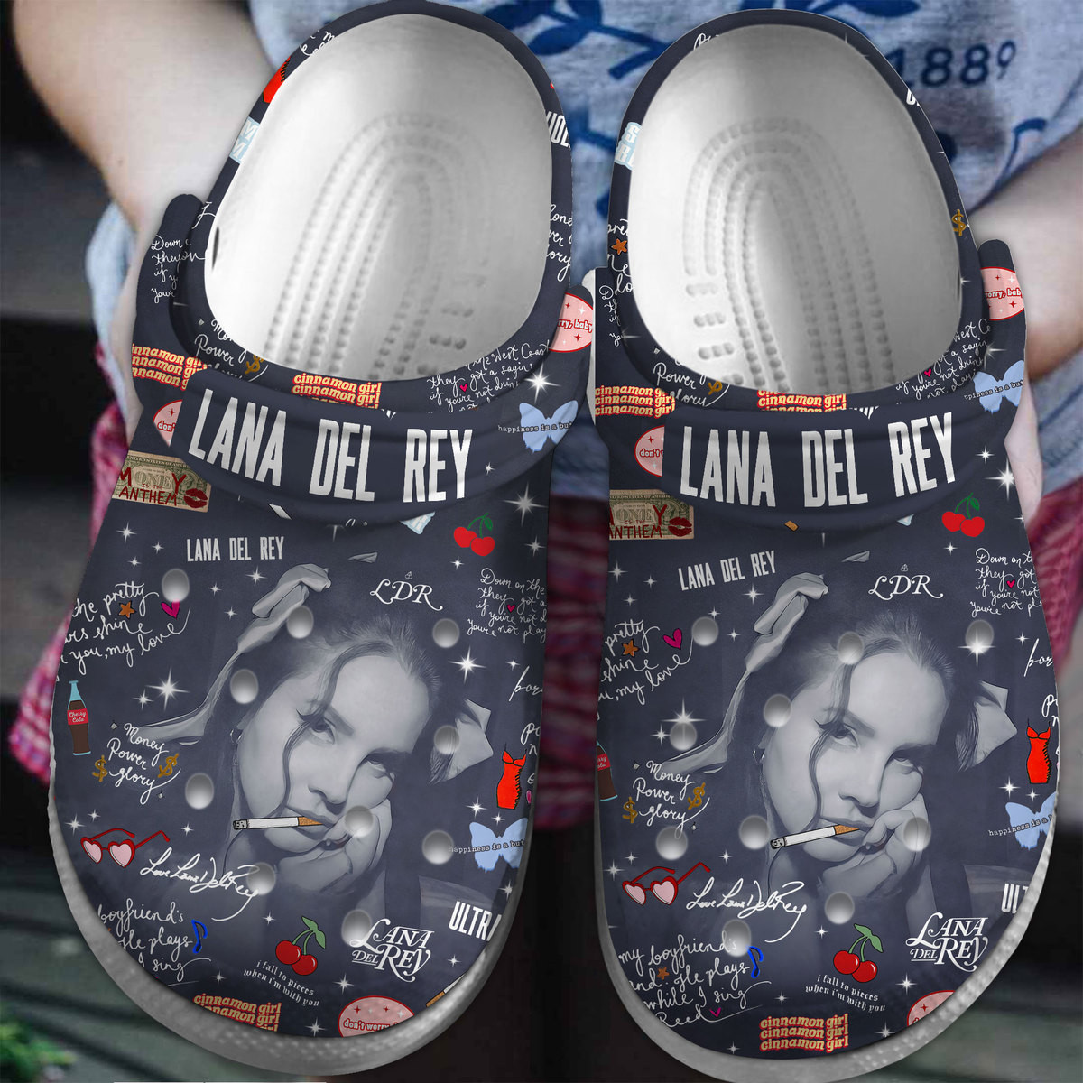 Lana Del Rey Music Crocs Crocband Clogs