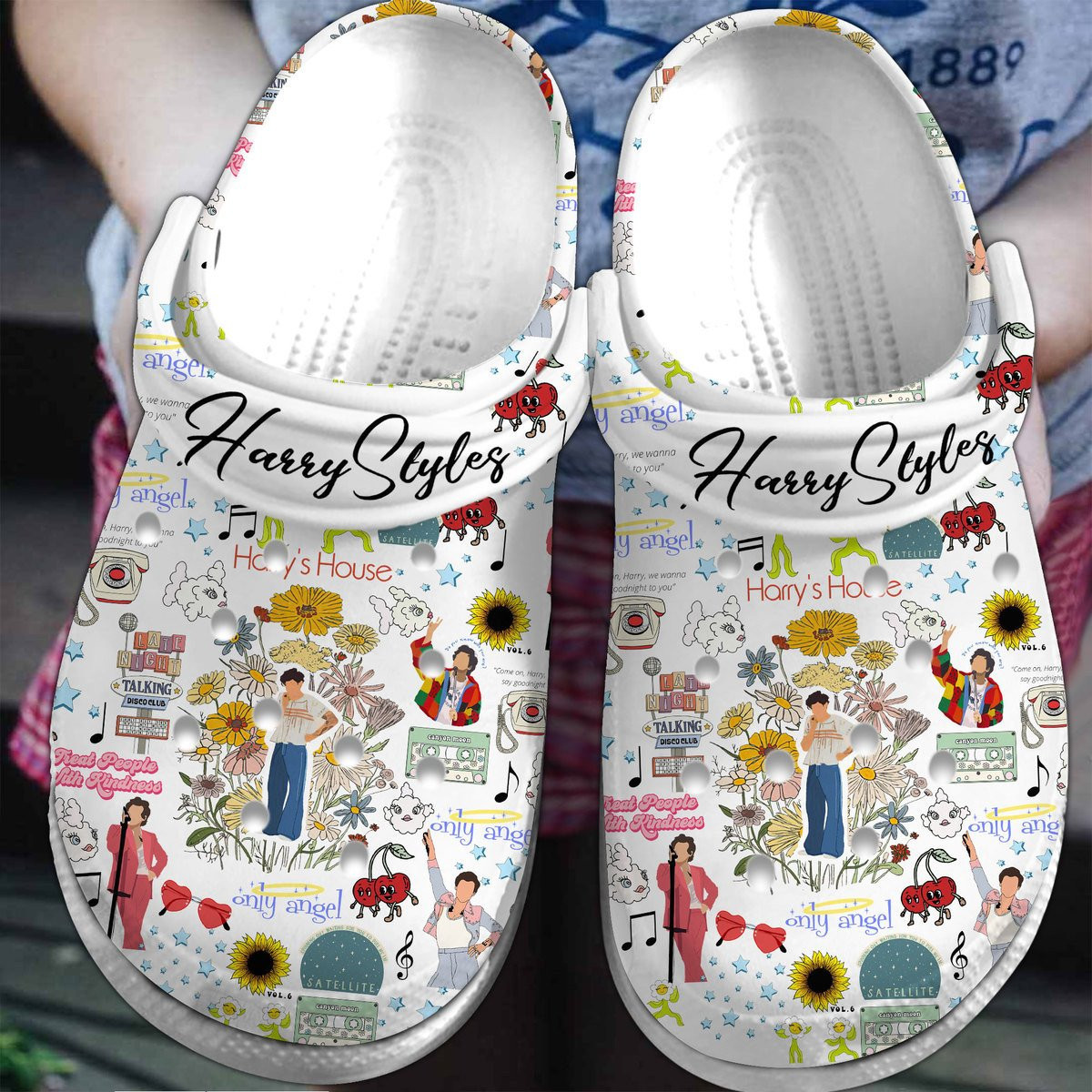 Harry Styles Music Crocs Crocband Clogs Shoes