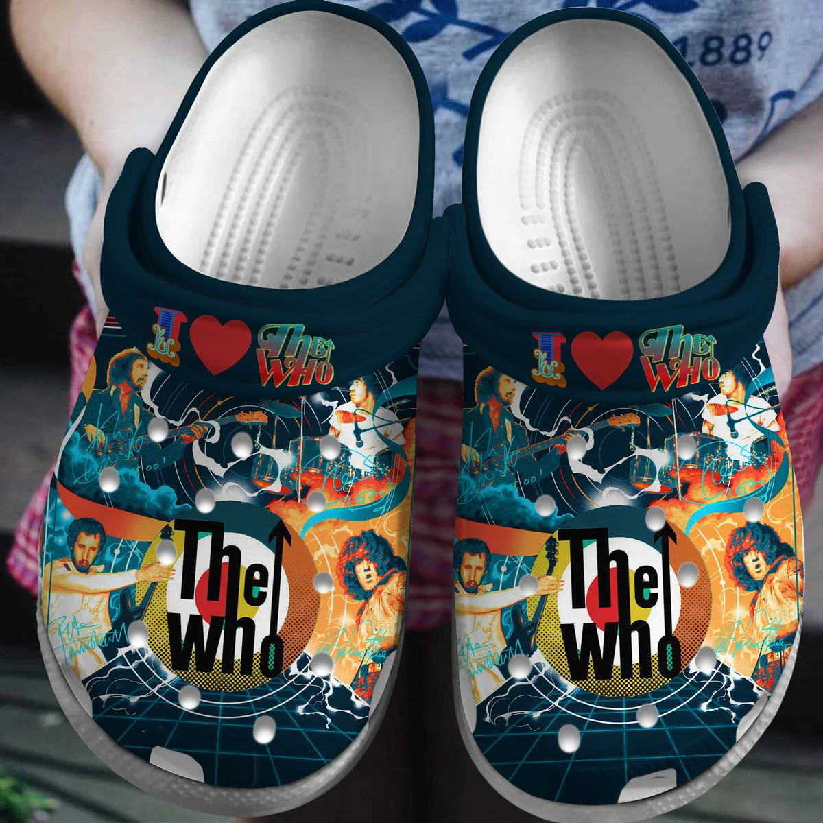 The Who Rock Band Music Crocs Crocband Clogs Shoes
