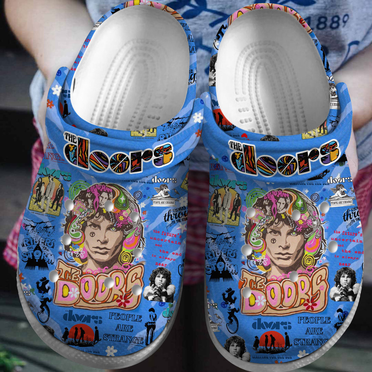 The Doors Rock Band Music Crocs Crocband Clogs Shoes