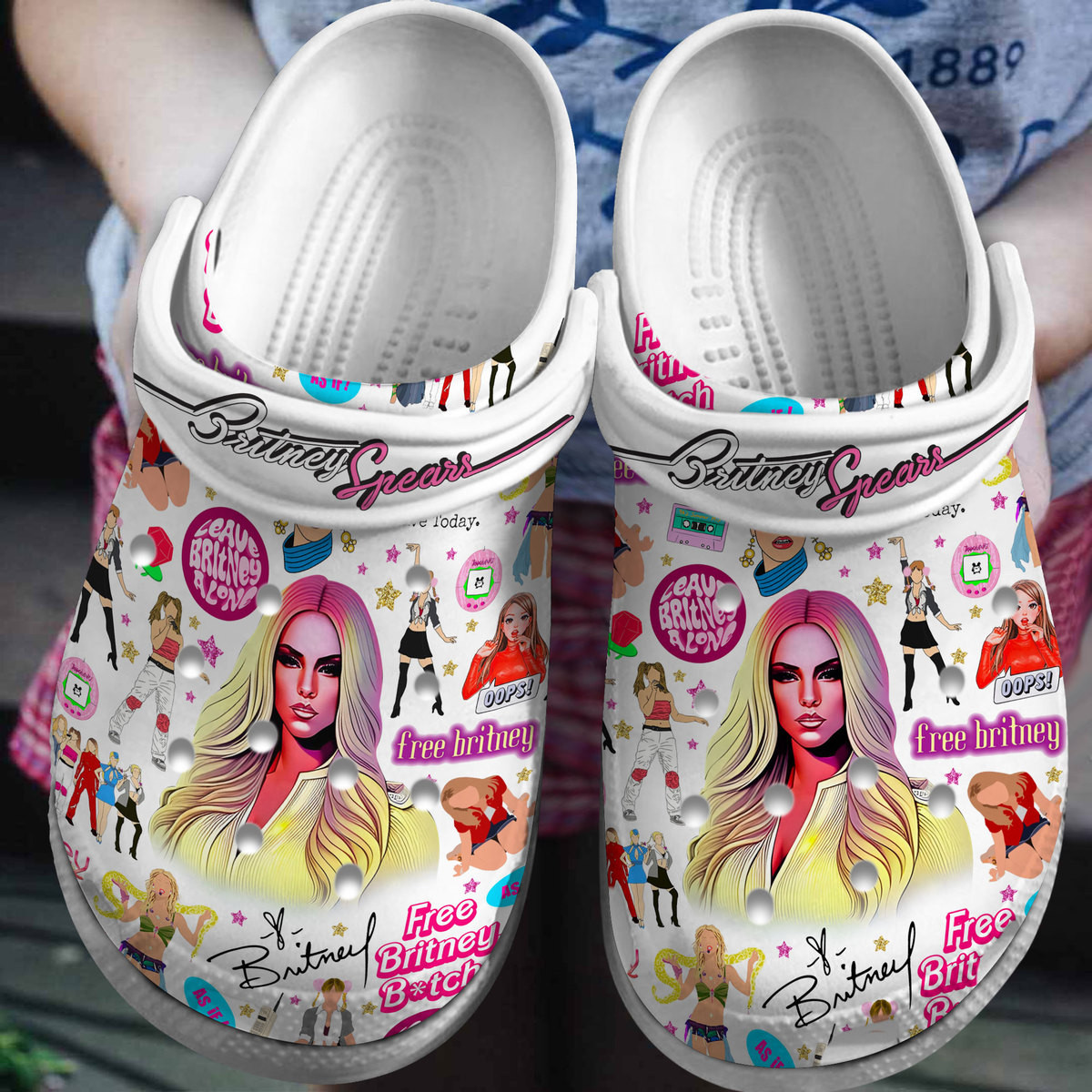 Britney Spears Music Crocs Crocband Clogs