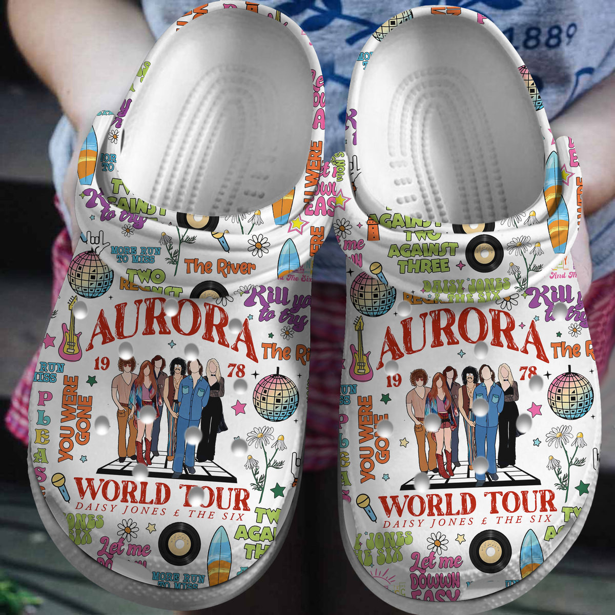 Daisy Jones And The Six Music Crocs Crocband Clogs Shoes