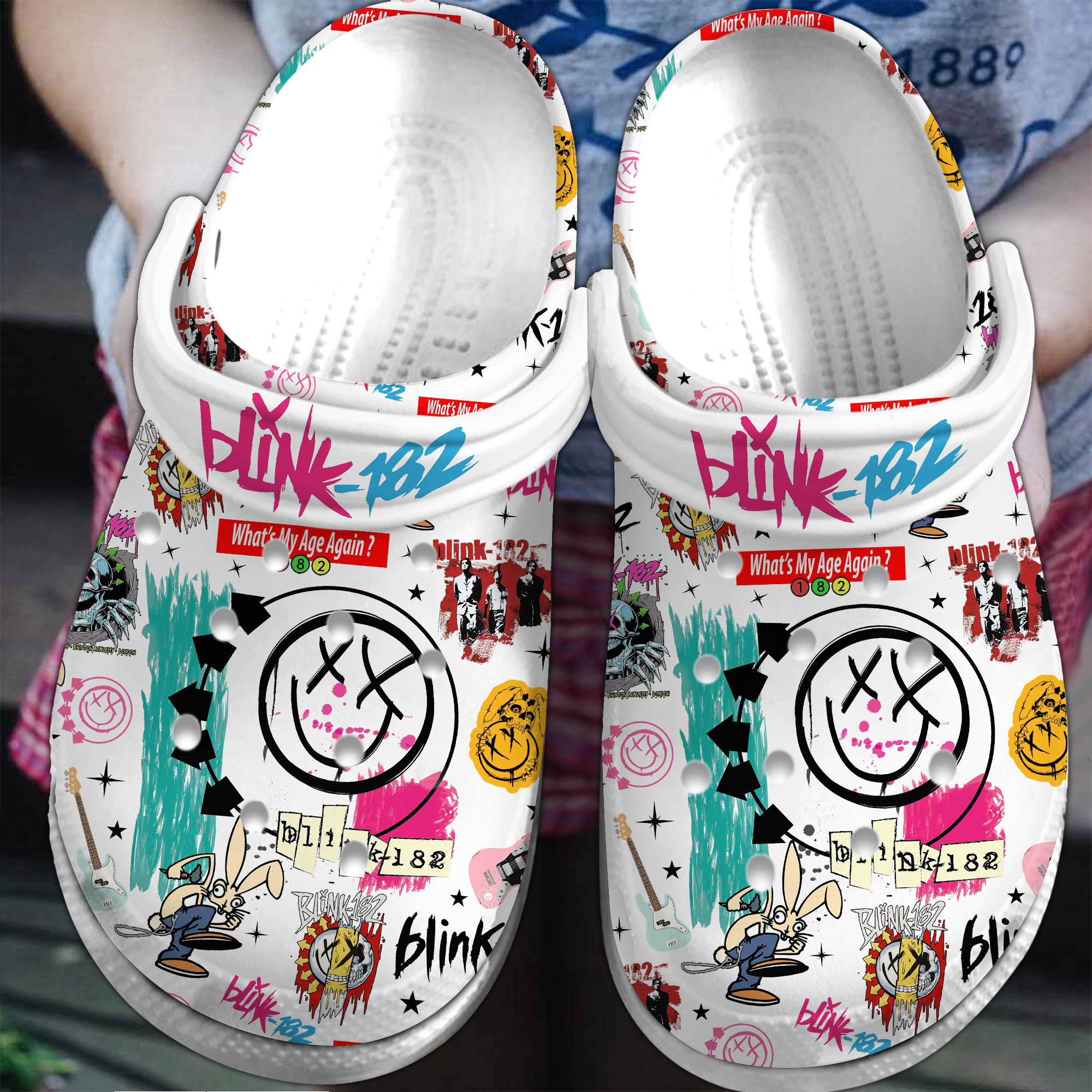 Blink-182 Band Music Crocs Crocband Clogs Shoes Special