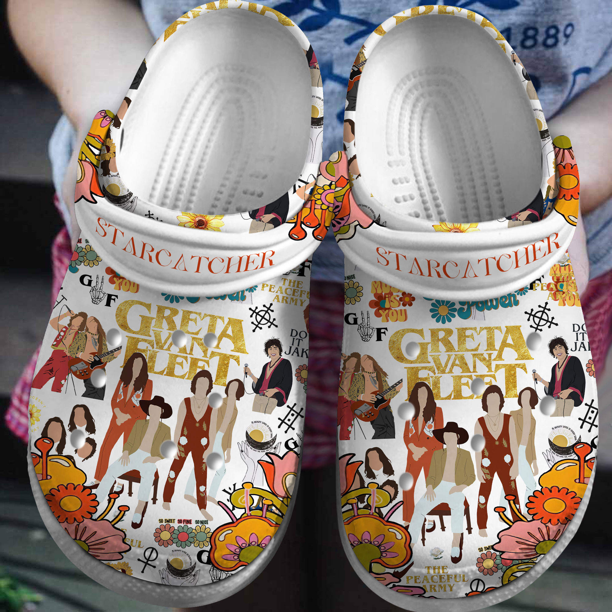 Greta Van Fleet Starcatcher Album Music Crocs Crocband Clogs Shoes