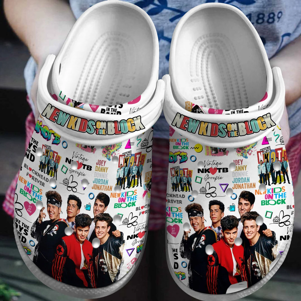 New Kids On The Block Music Crocs Crocband Clogs Shoes