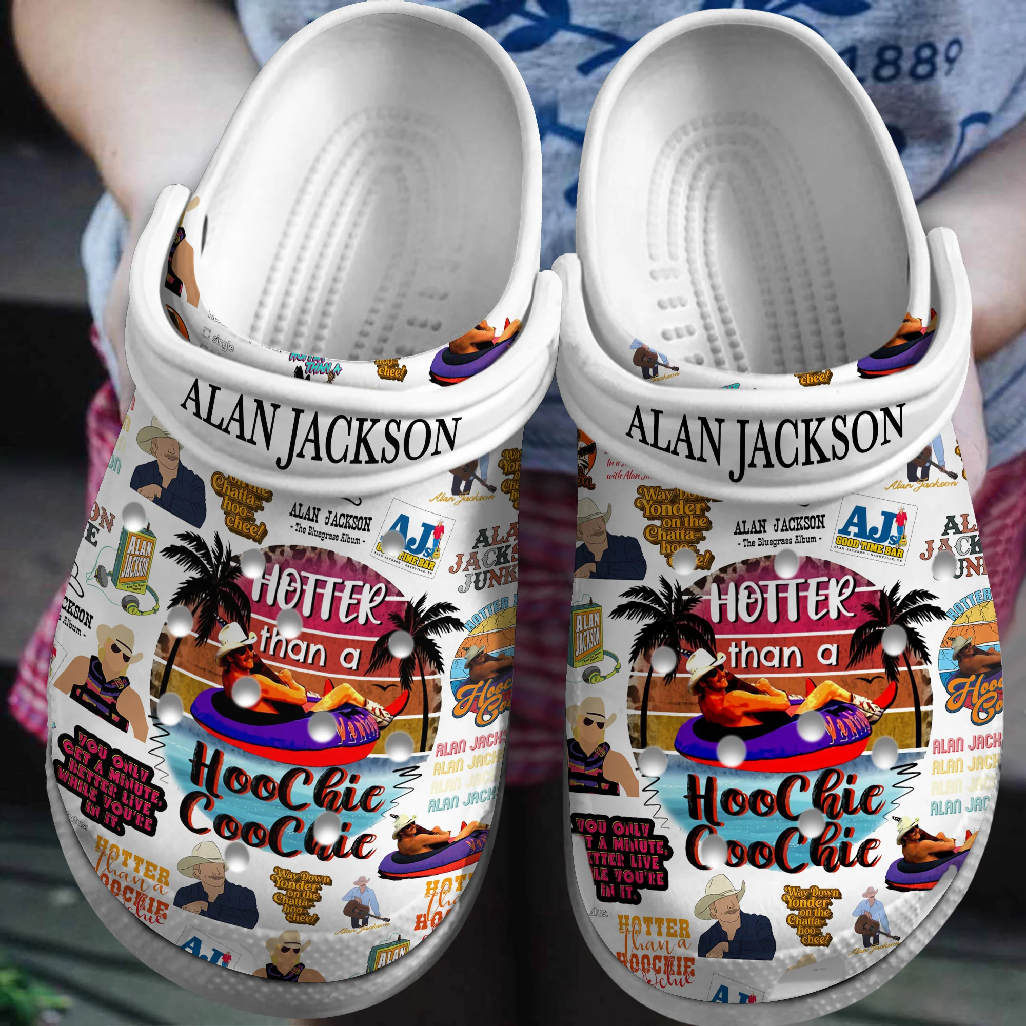 Alan Jackson Music Crocs Crocband Clogs Shoes