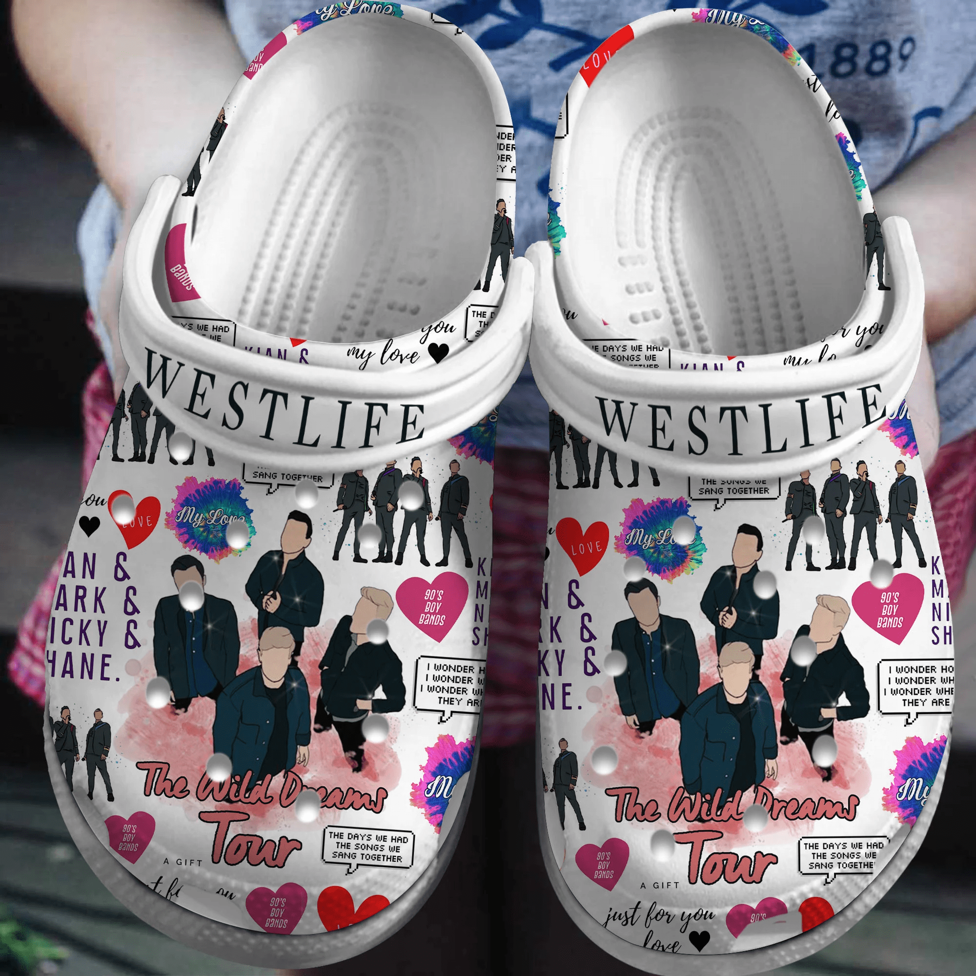 Westlife Music Crocs Crocband Clogs Shoes
