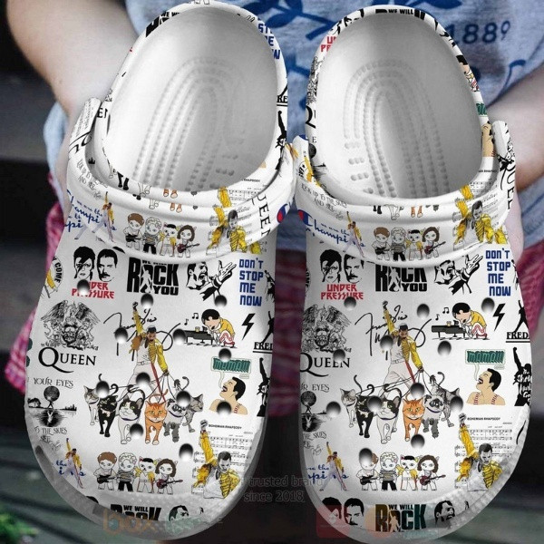 Queen Don’T Stop Me Now Music Crocs Crocband Clogs
