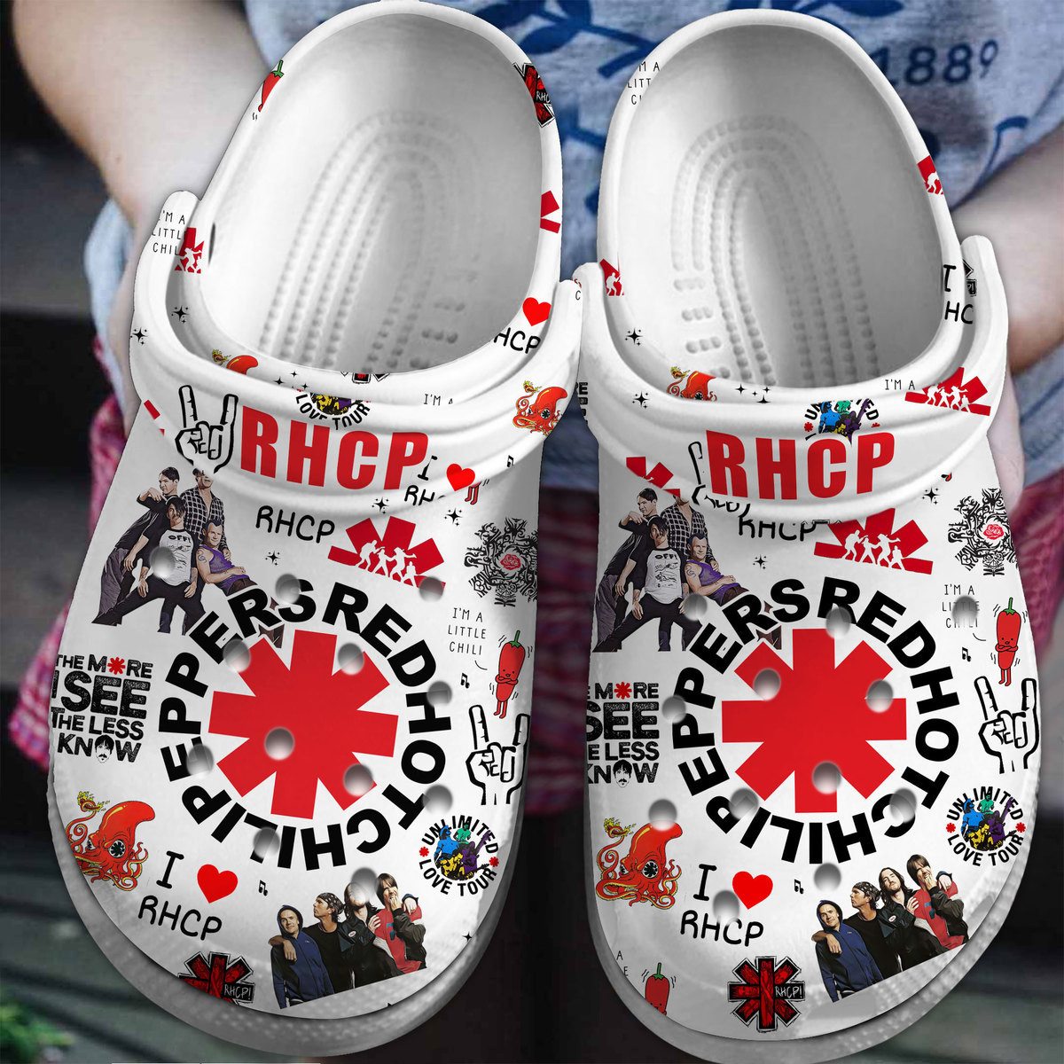 Red Hot Chili Peppers Rock Band Music Crocs Crocband Clogs Shoes