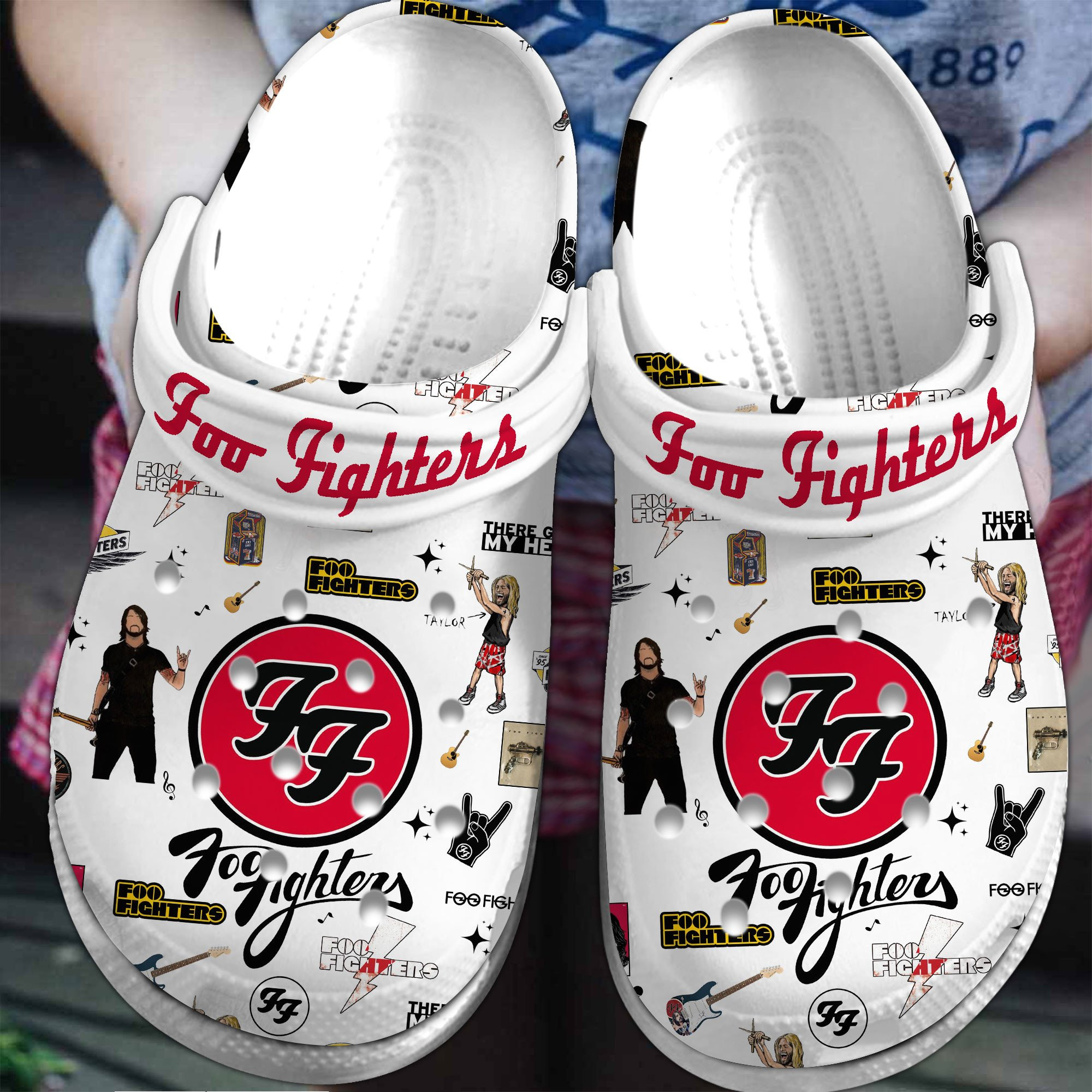 Foo Fighters Rock Band Music Crocs Crocband Clogs Shoes