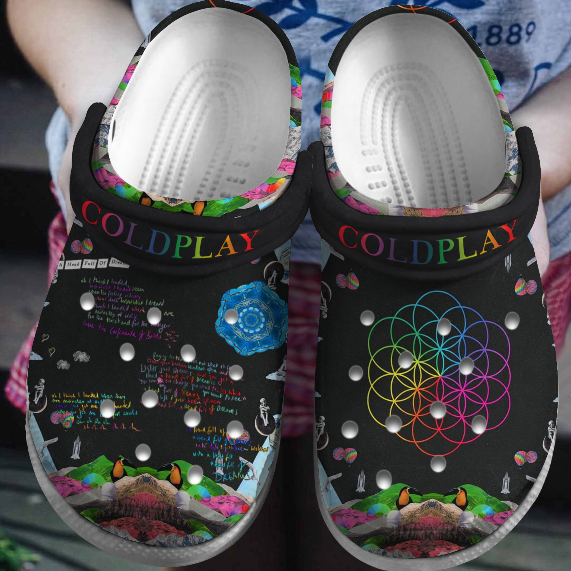 Coldplay Band Music Crocs Crocband Clogs Shoes