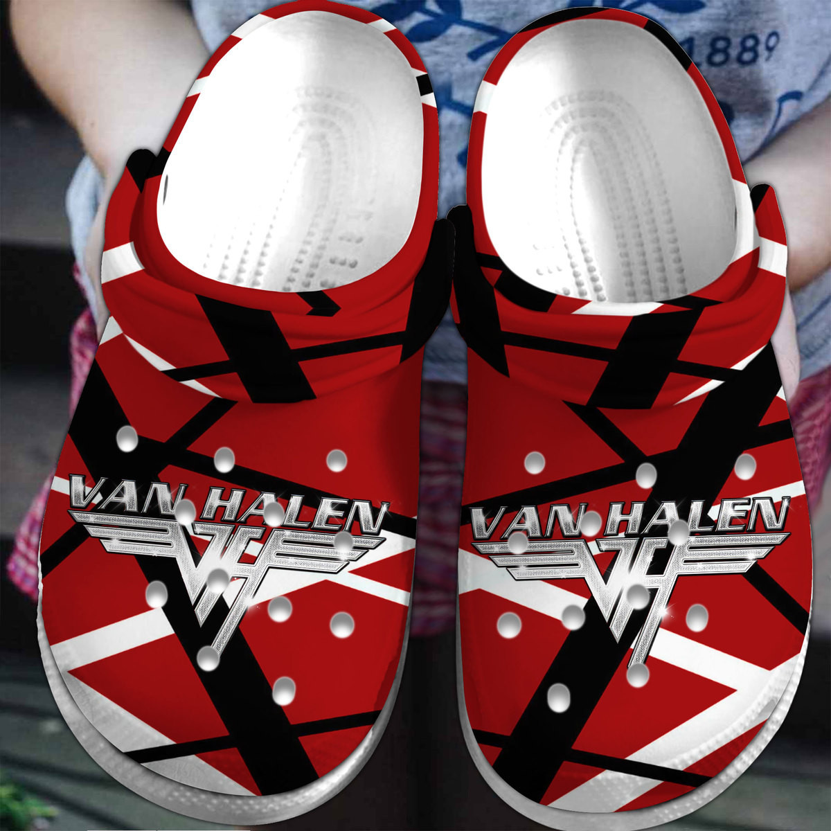 Van Halen Rock Band Music Crocs Crocband Clogs Shoes