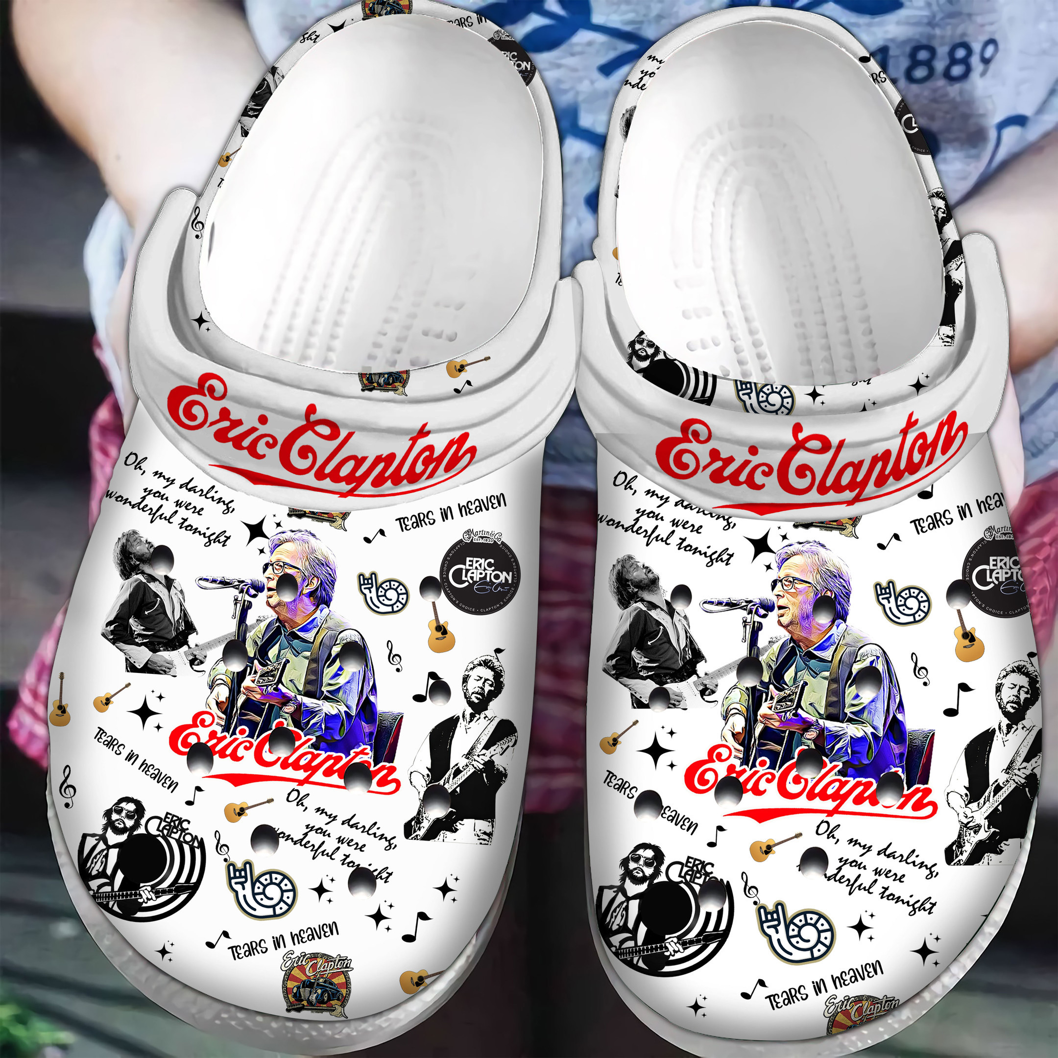 Eric Clapton Music Crocs Crocband Clogs Shoes