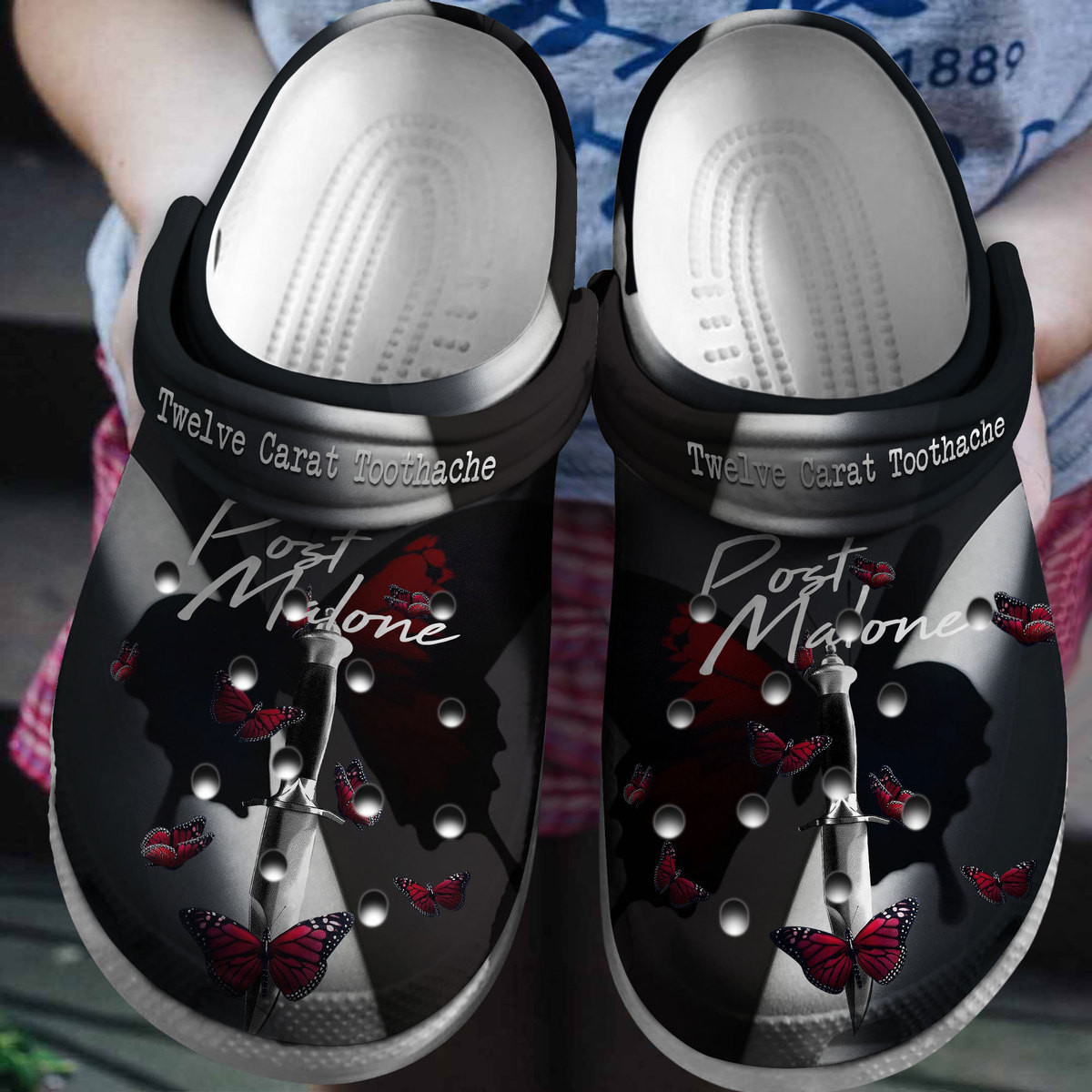 Post Malone Twelve Carat Toothache Music Crocs Crocband Clogs Shoes