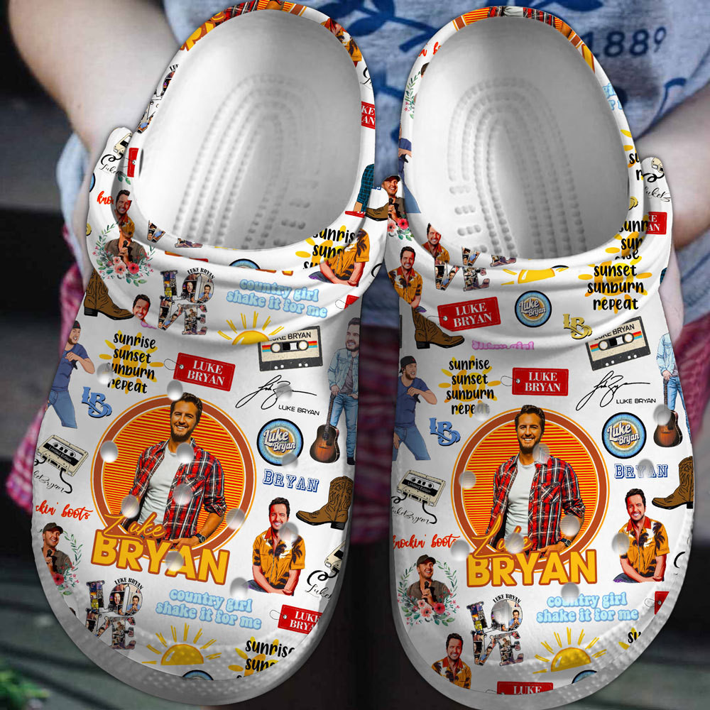 Luke Bryan Music Crocs Crocband Clogs