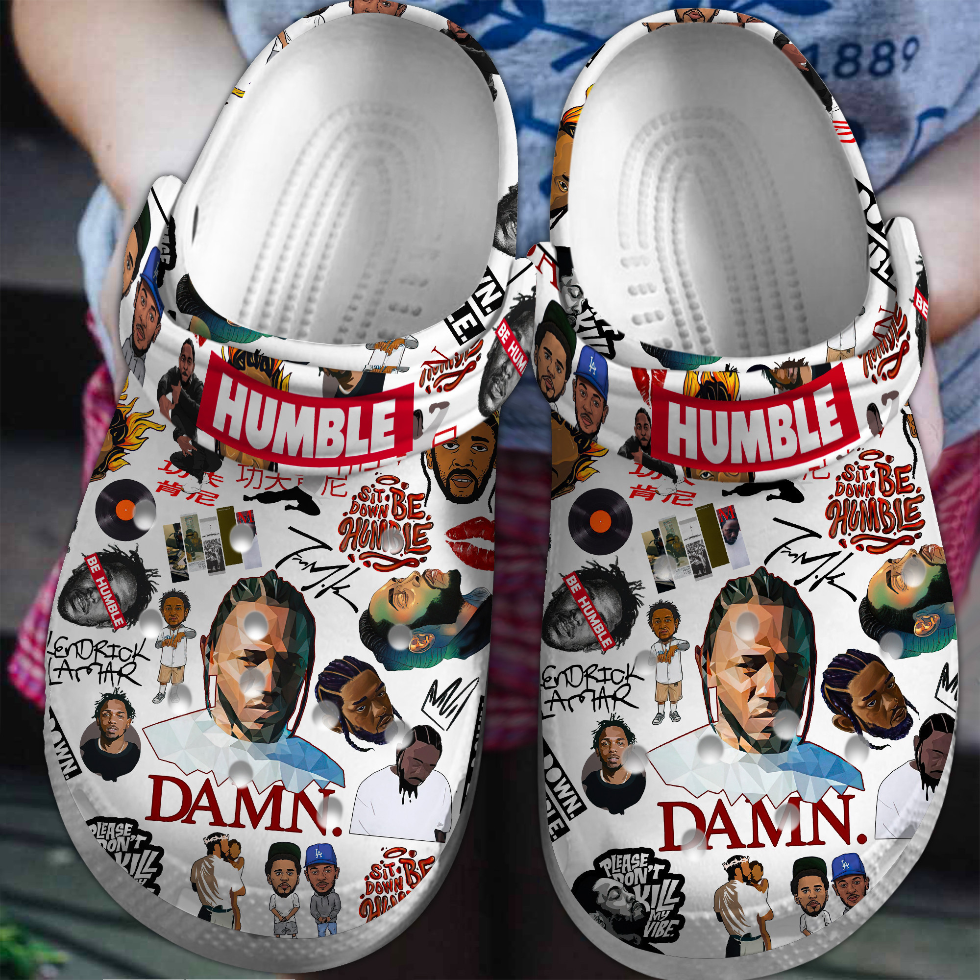 Humble Kendrick Lamar (Damn) Music Crocs Crocband Clogs Shoes